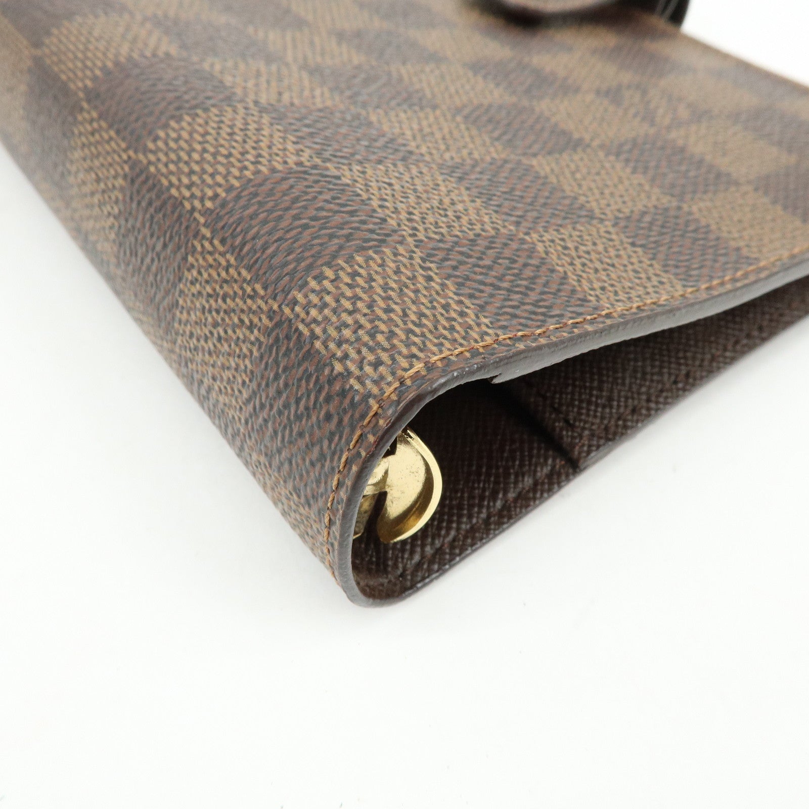Louis Vuitton Damier Agenda MM Canvas Planner Cover Brown R20701