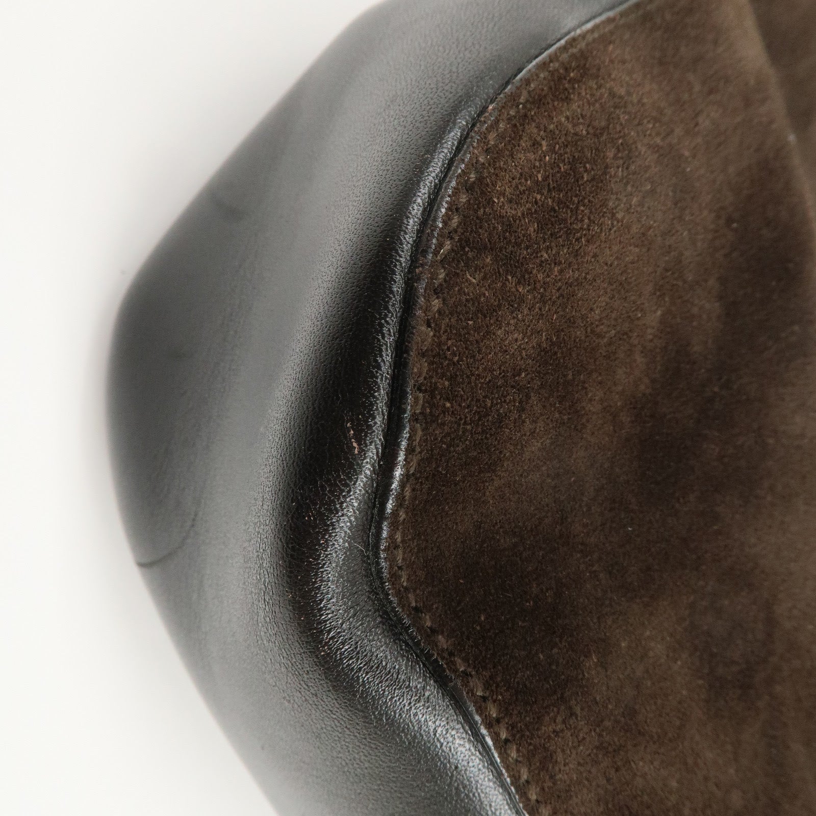 GUCCI Bamboo Suede Leather Shoulder Bag Hand Bag Brown 001 3739