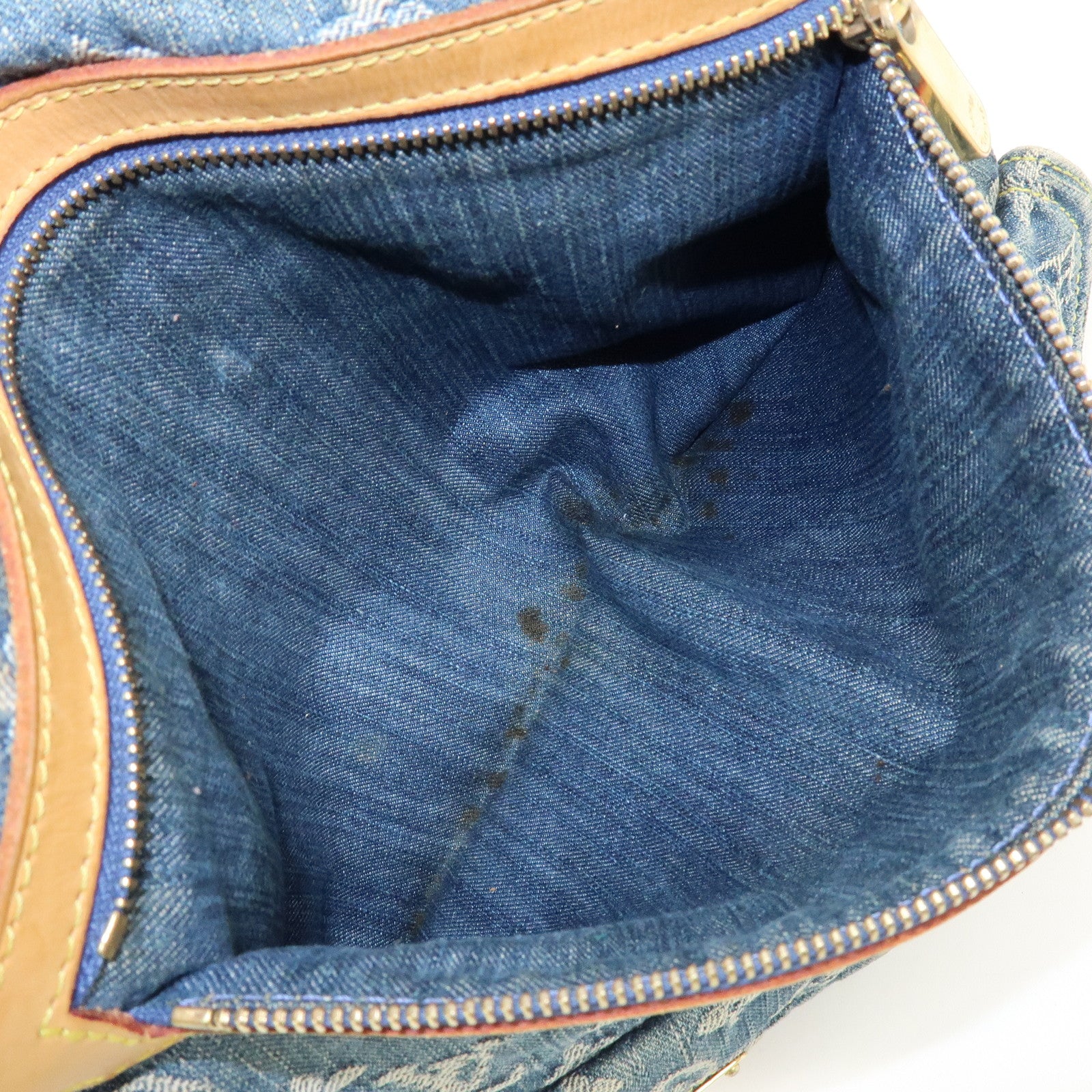 Louis Vuitton Monogram Denim Baggy GM Shoulder Bag Blue M95048