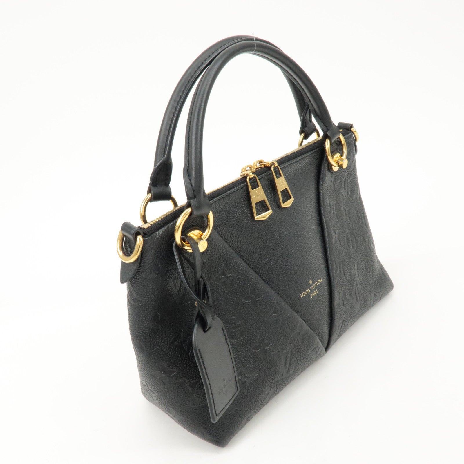 Louis Vuitton Monogram Empreinte Leather V Tote BB Noir M44937 Used