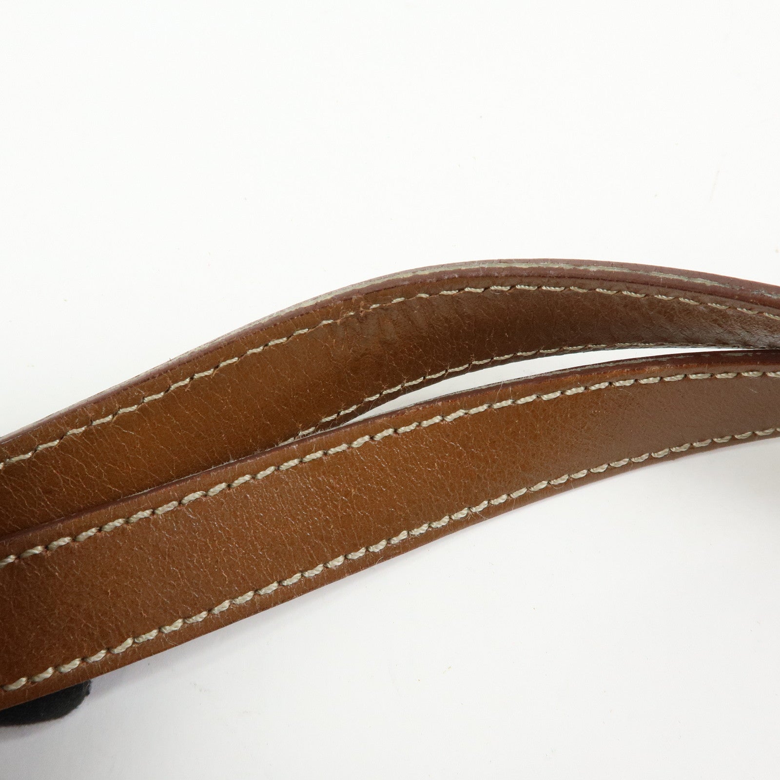 FENDI Canvas Leather Tote Bag Hand Bag Animal Print Brown 8BR628