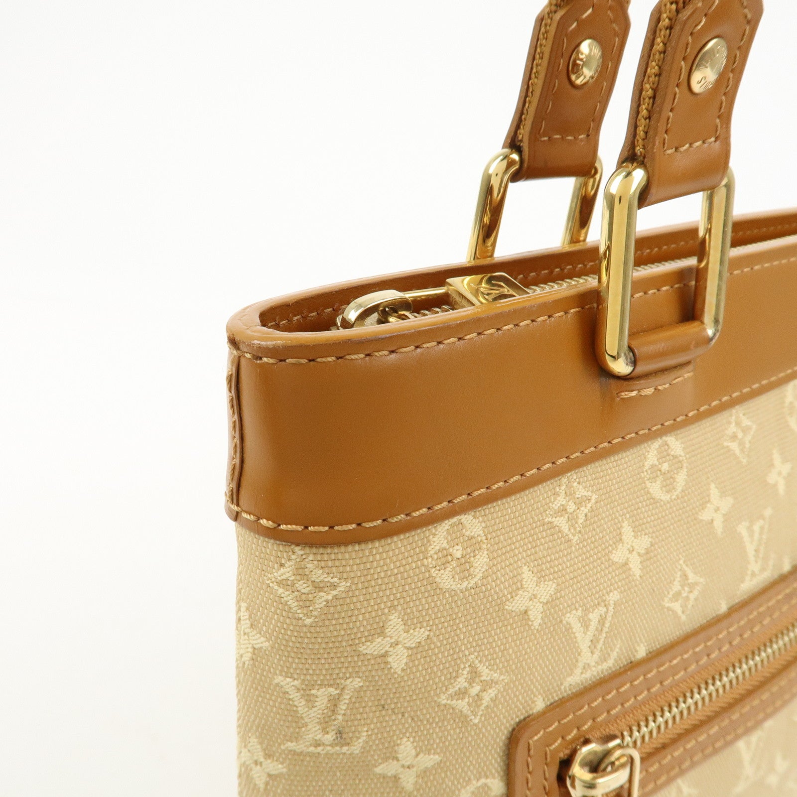 Louis Vuitton Monogram Mini Lucille PM Hand Bag Beige M92684