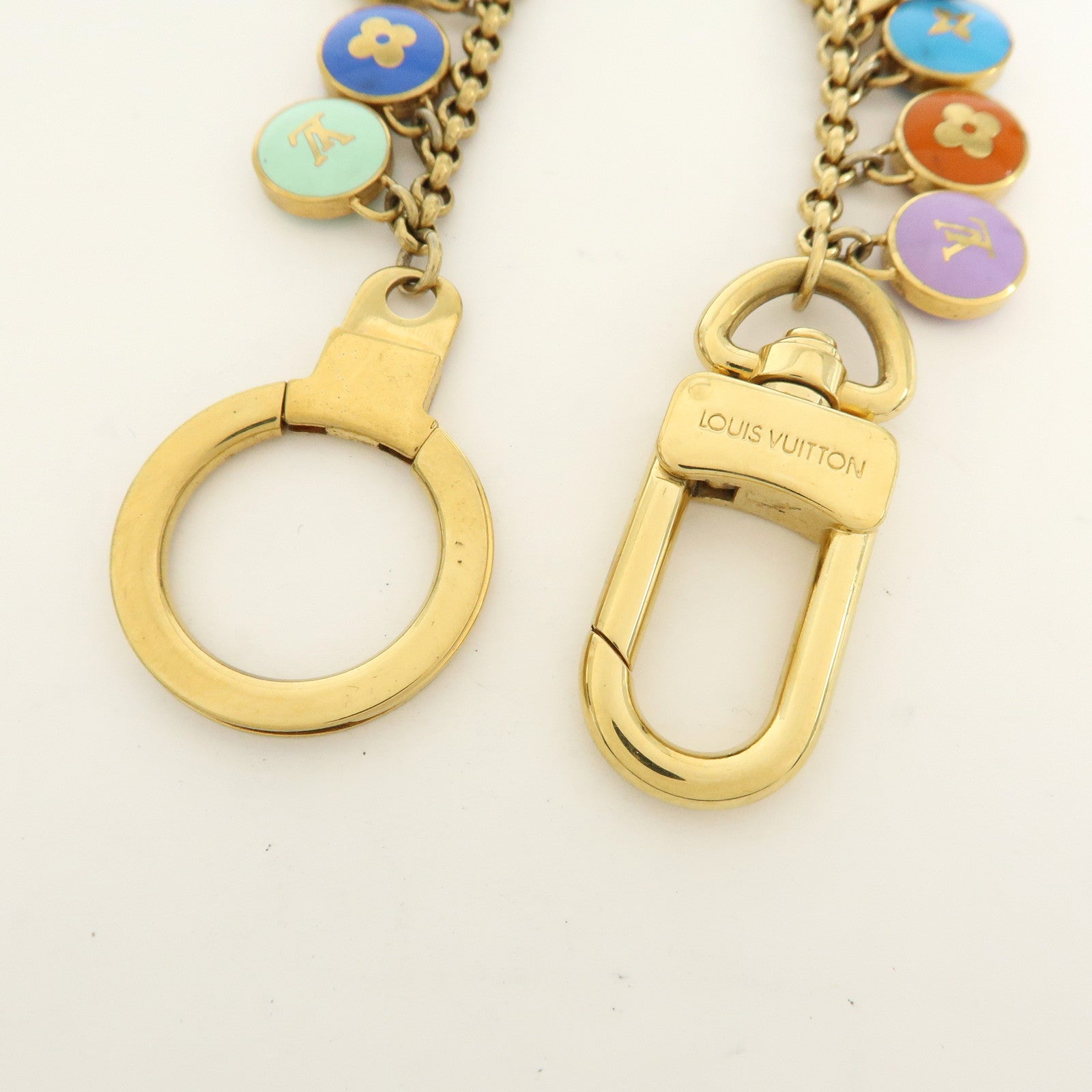 Louis Vuitton Monogram Porte Cles Chaine Pastille Bag Charm M65380