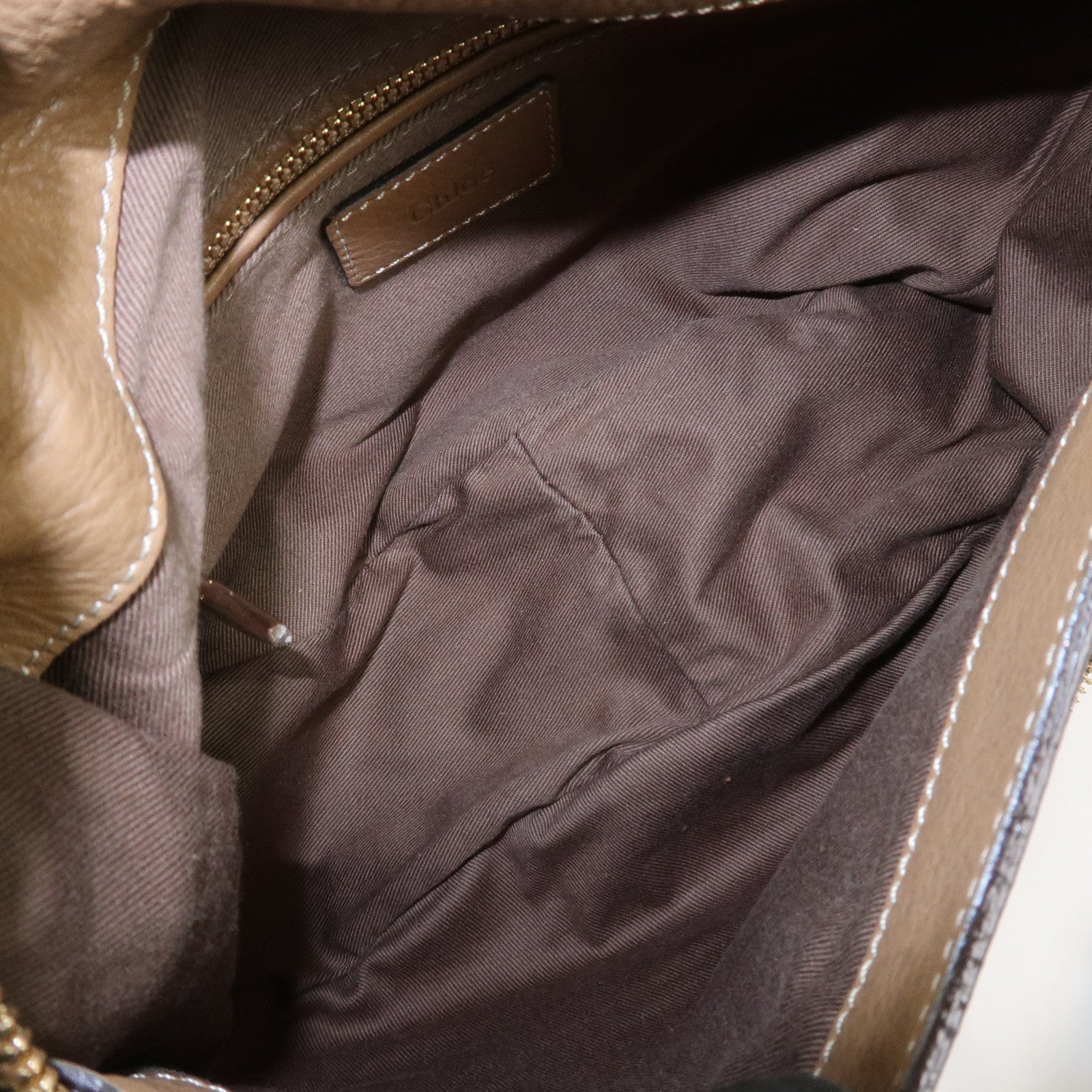 Chloe Marcie Leather Shoulder Bag Crossbody Bag Brown 001-12-60-65