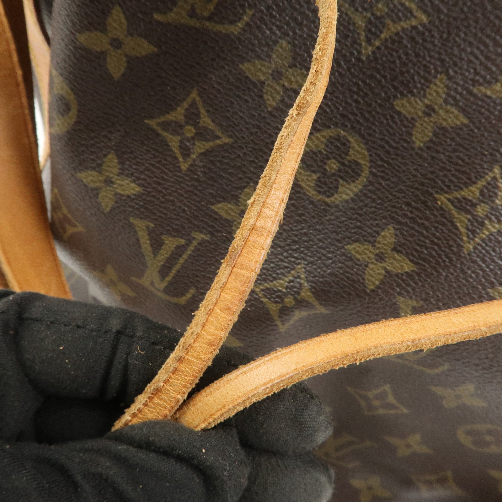 Louis Vuitton Monogram Petit Noe Shoulder Bag Brown M42226