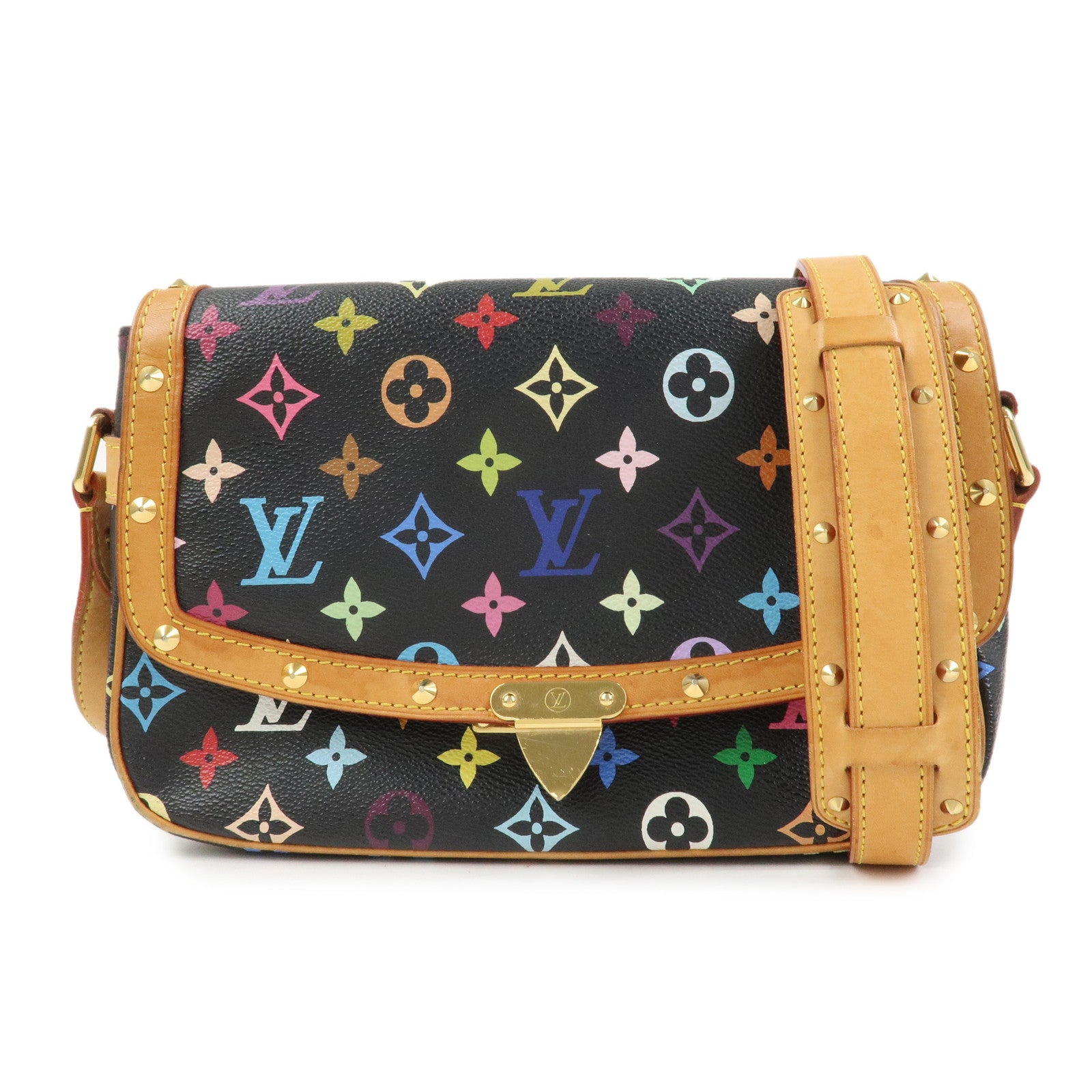 Louis Vuitton Monogram Multicolor Sologne Shoulder Bag Noir M92639