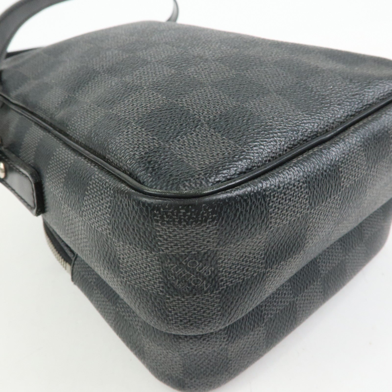 Louis Vuitton Damier Graphite Rem Shoulder Bag Black N41446