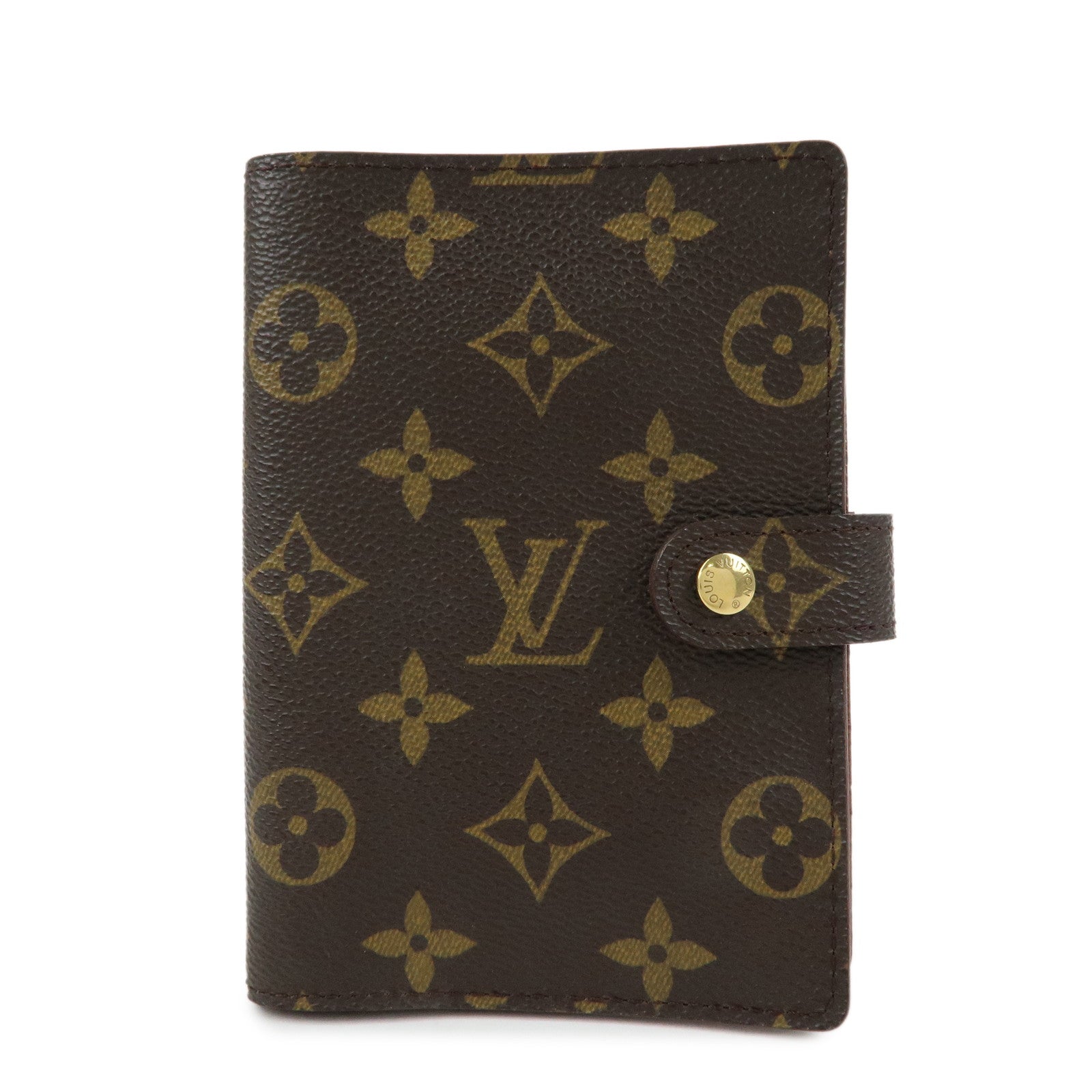 Louis Vuitton Monogram Agenda PM Planner Cover Brown R20005