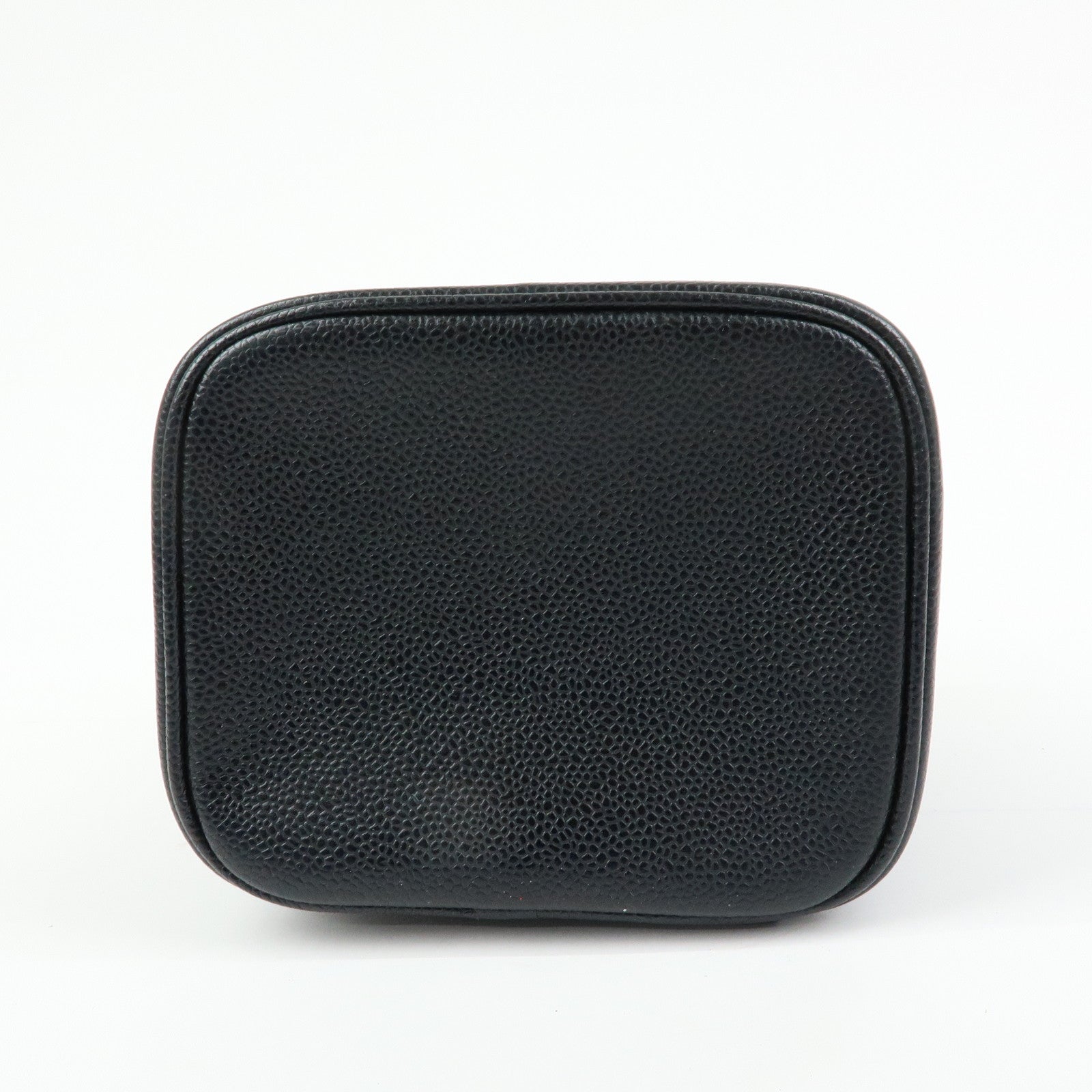 CHANEL COCO Mark Caviarskin Vanity Bag Hand Bag Black A01998