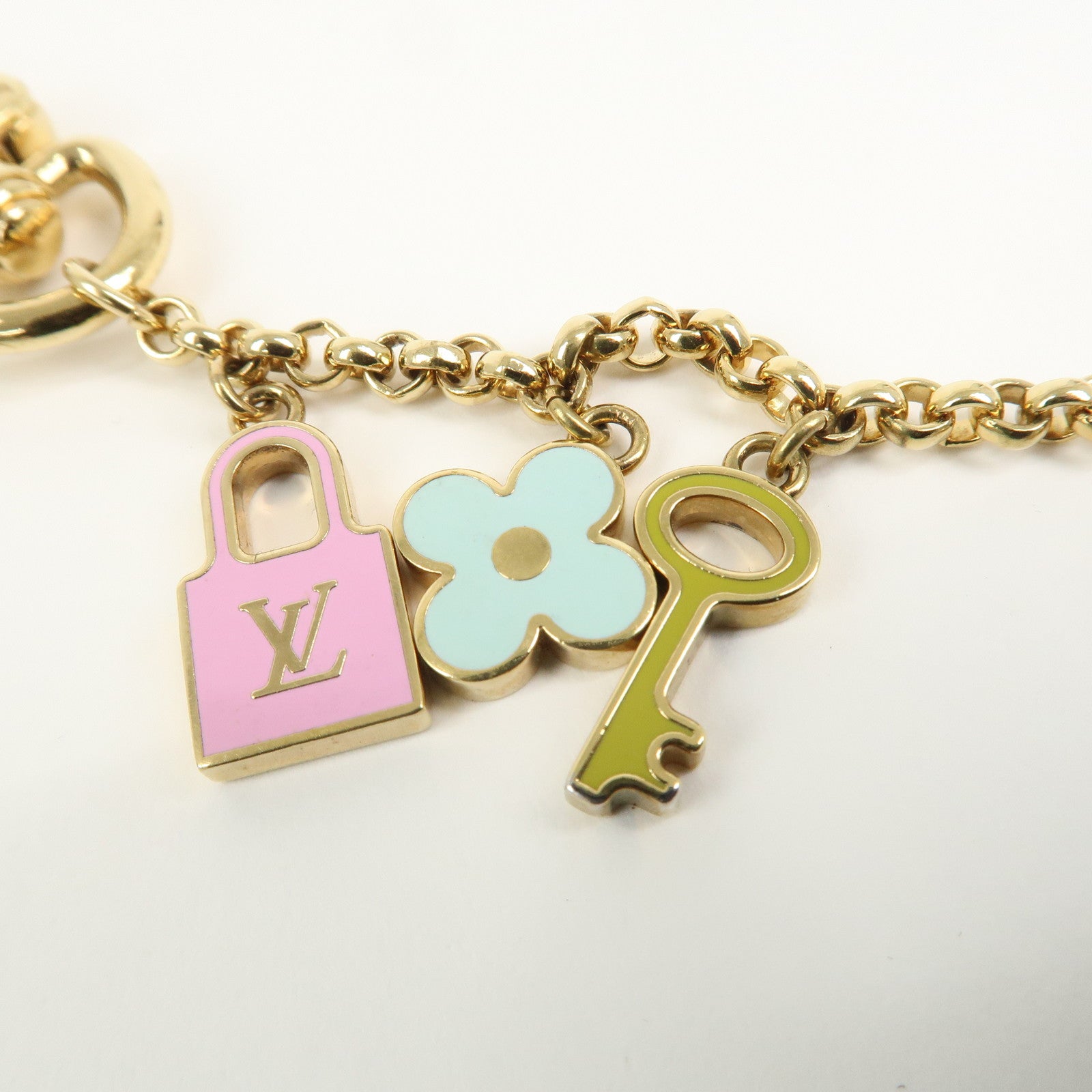Louis Vuitton Porte Cles Chaine Pretty Metal Bag Charm  M66131
