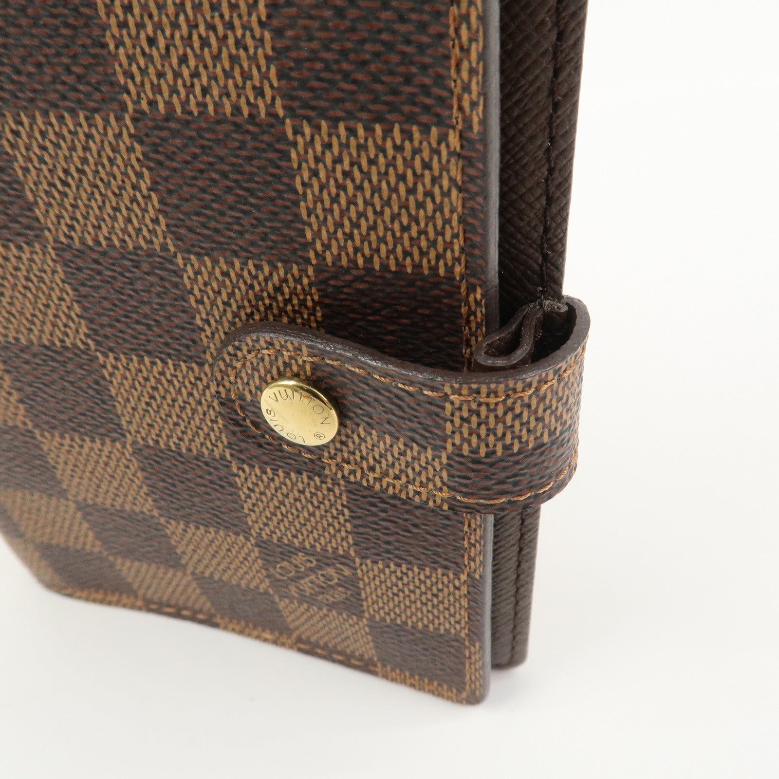Louis Vuitton Damier Agenda PM Planner Cover Damier Ebene R20700