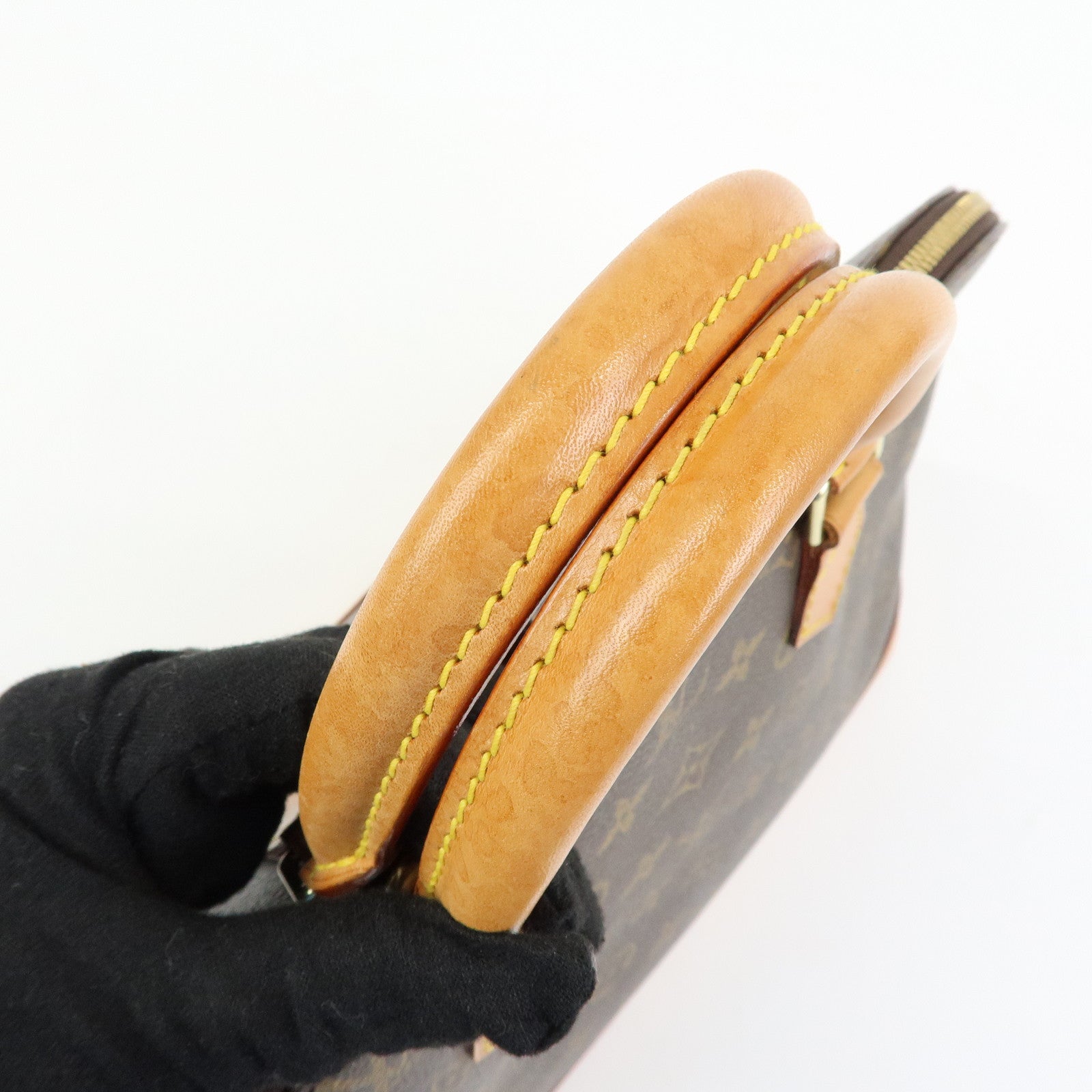 Louis Vuitton Monogram Alma Hand Bag Brown M51130