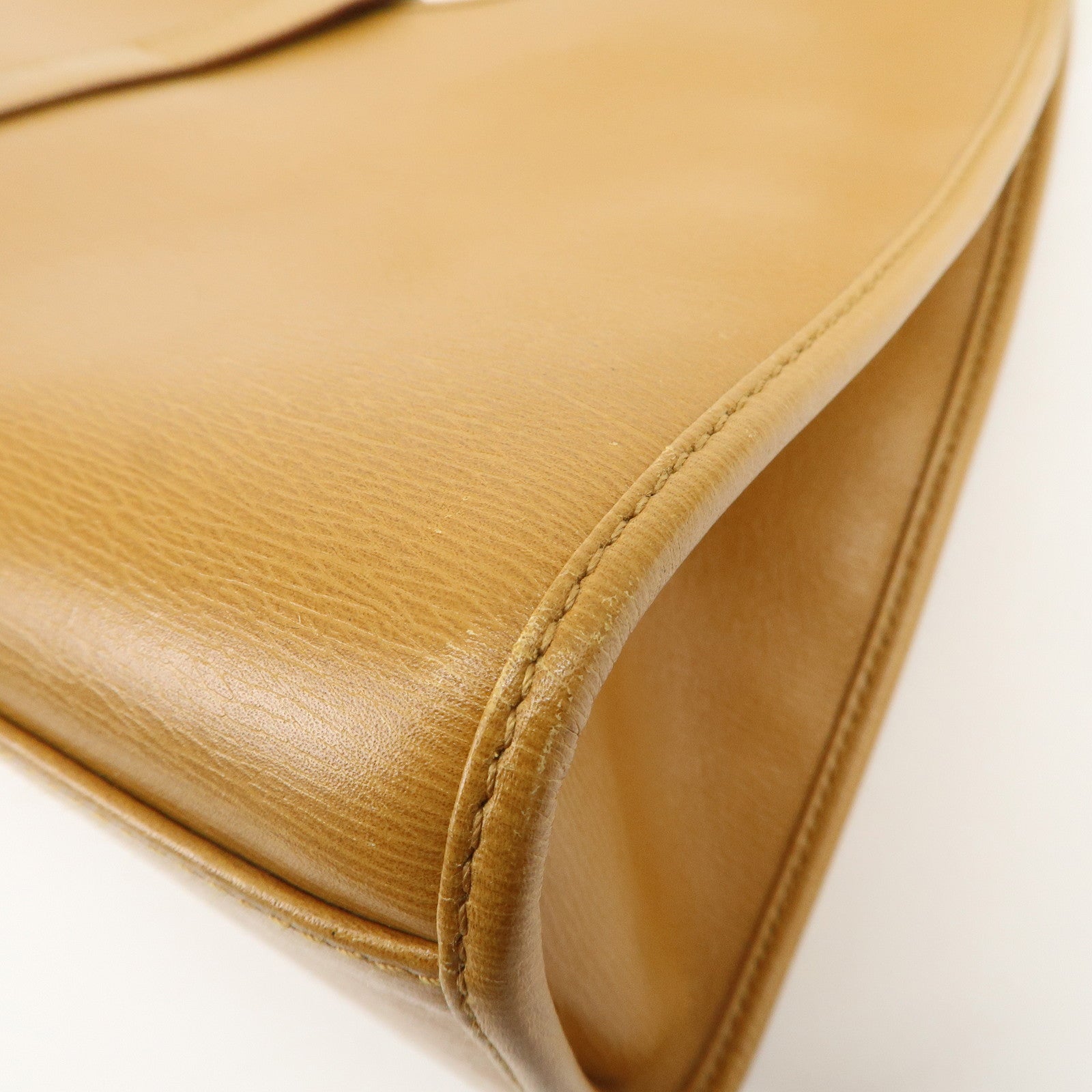 GUCCI Jackie Leather Shoulder Bag Hand Bag Beige 002.1067