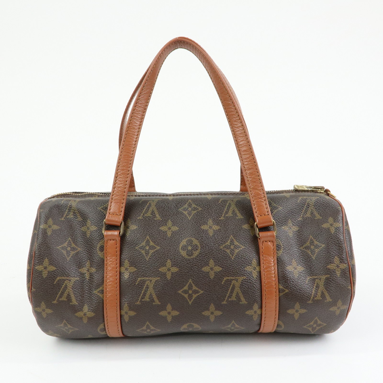 Louis Vuitton Monogram Papillon 30 Hand Bag Brown M51365