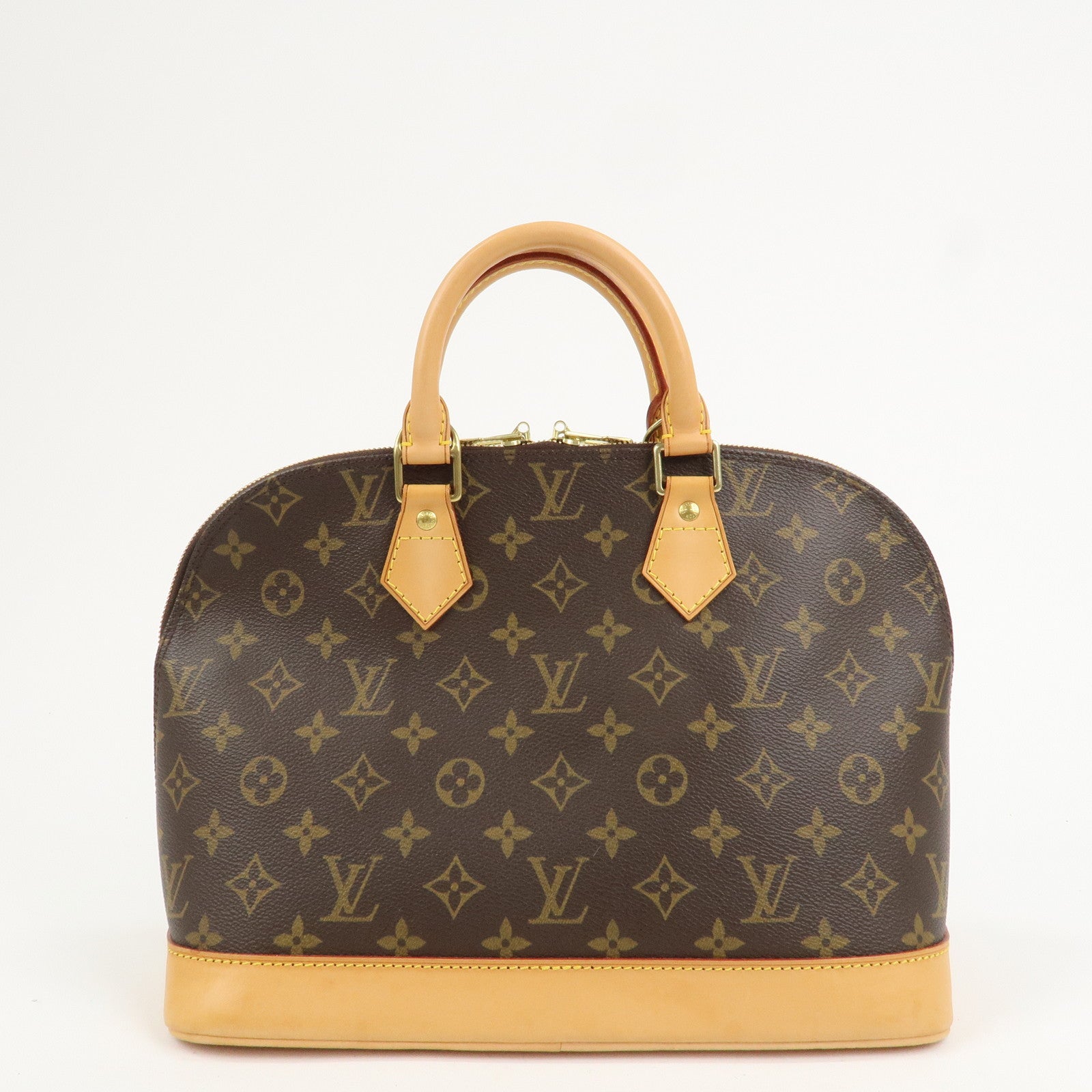 Louis Vuitton Monogram Alma Hand Bag Brown M51130