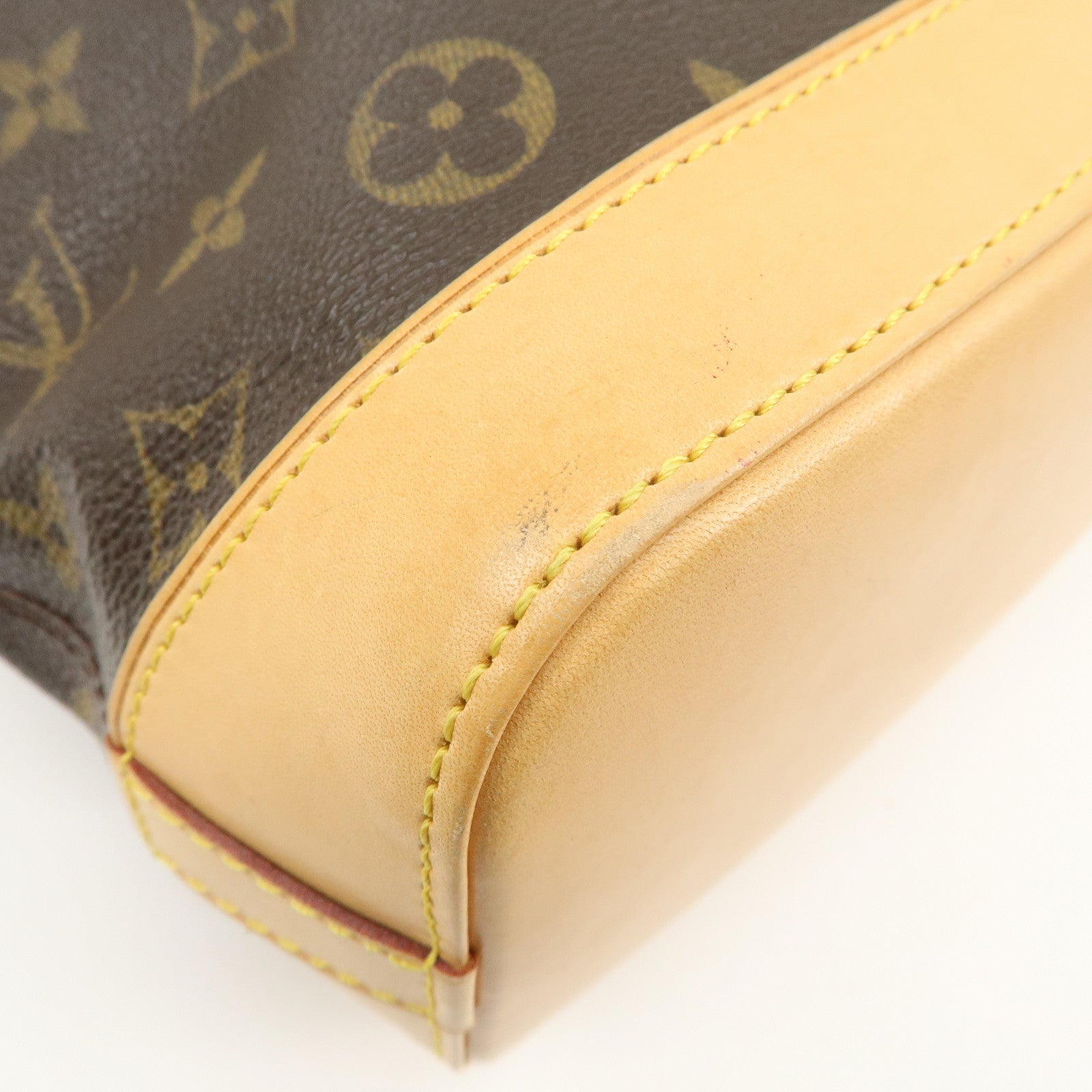 Louis Vuitton Monogram Lock It Hand Bag Old Style Brown M40102 Used