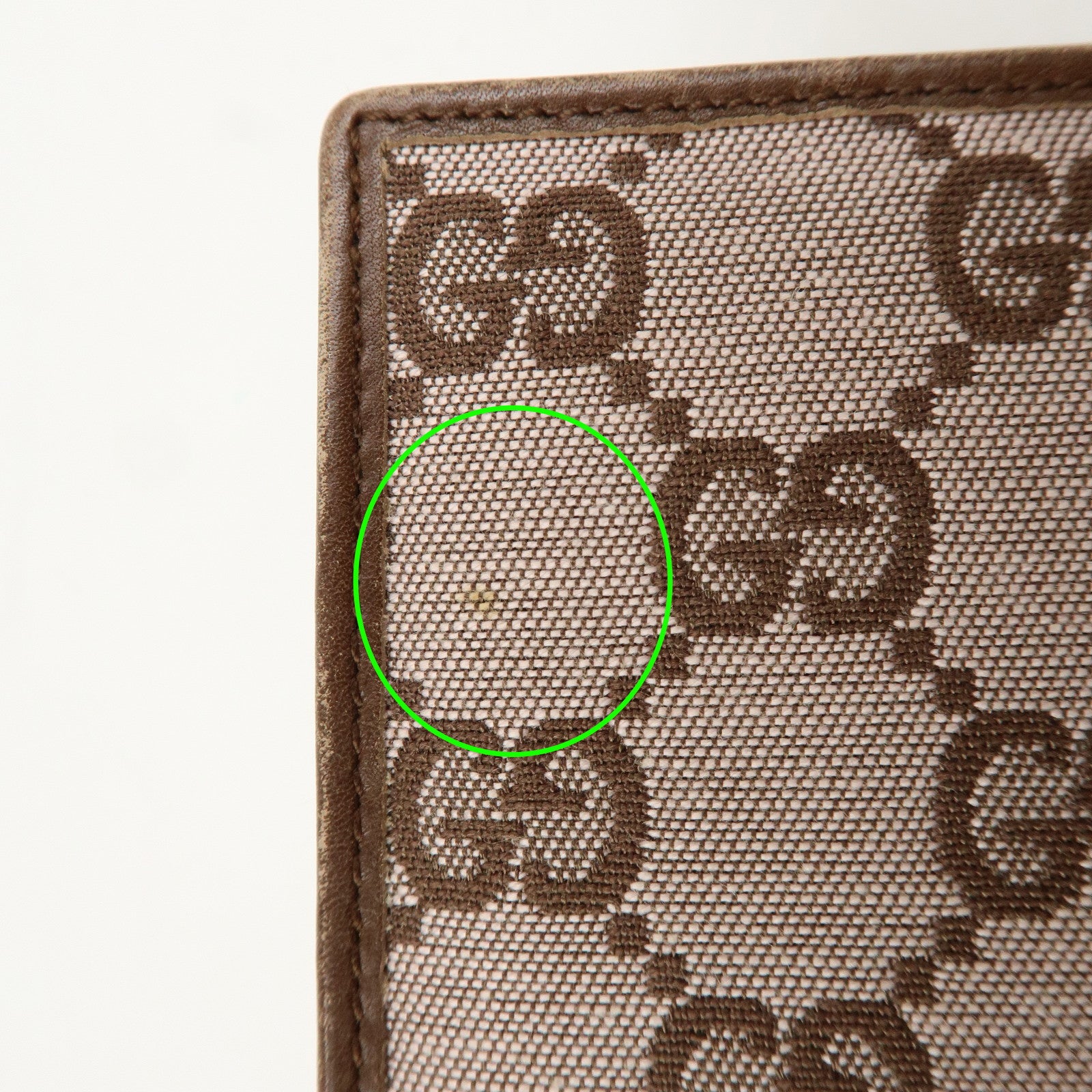 GUCCI GG Canvas Leather Agenda Cover Pink Brown 031.3661.1069
