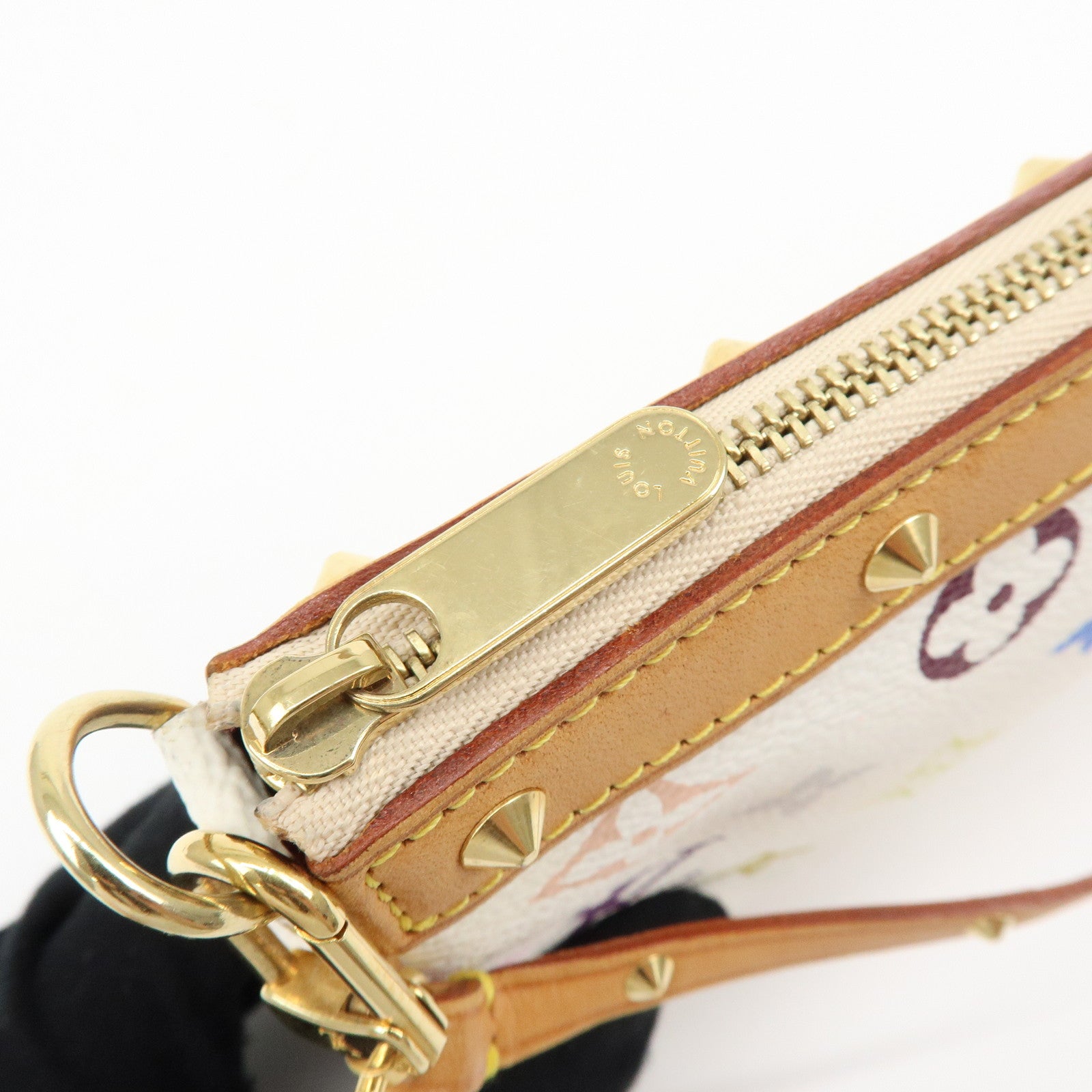 Louis Vuitton Monogram Multicolor Pochette Accessoires Blanc M92649