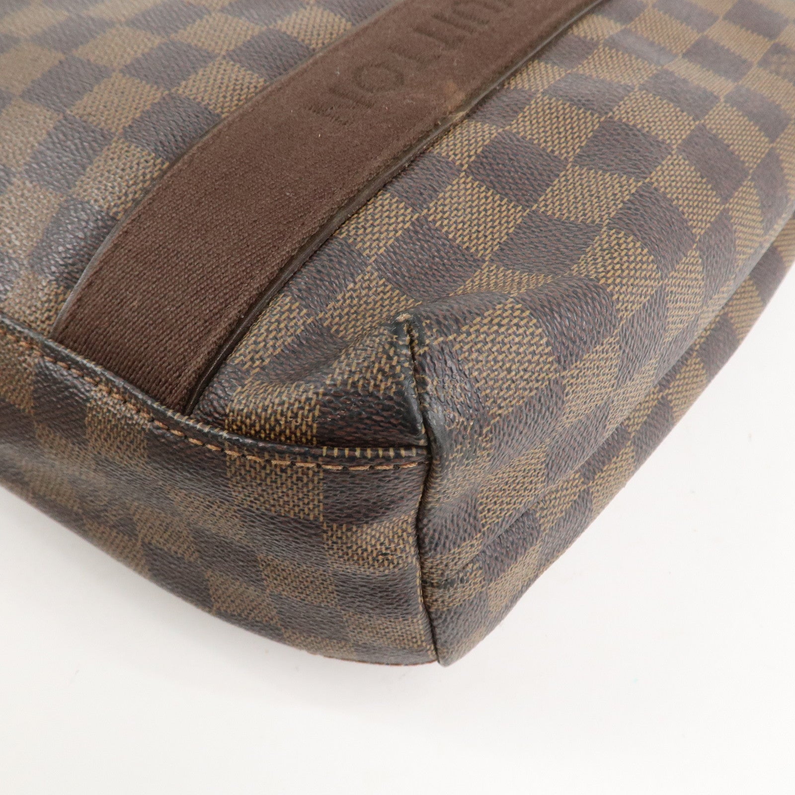 Louis Vuitton Damier Ebene Canvas Cover Bobourg Hand Bag M52006 Used