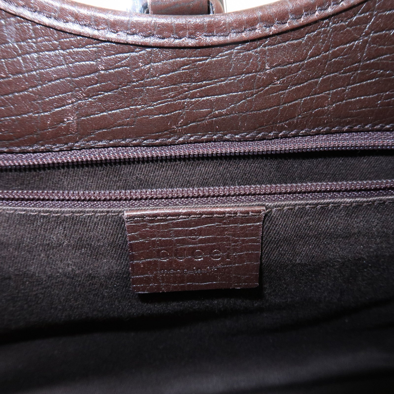 GUCCI Jackie Canvas Leather Shoulder Bag Hand Bag Beige Brown 01719