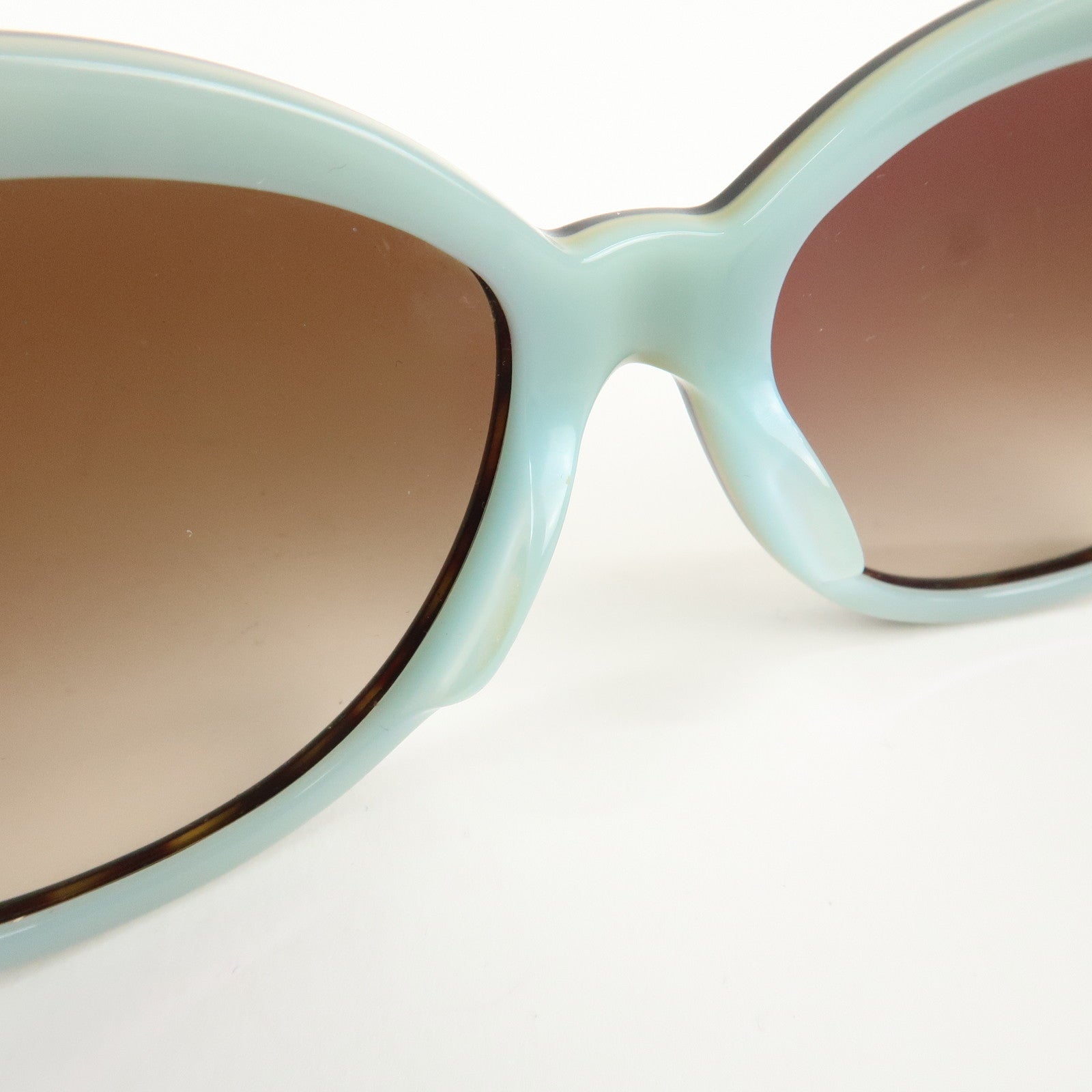 Tiffany&Co. Plastic Sunglasses 57□17 Brown TF 4118-B-F Used