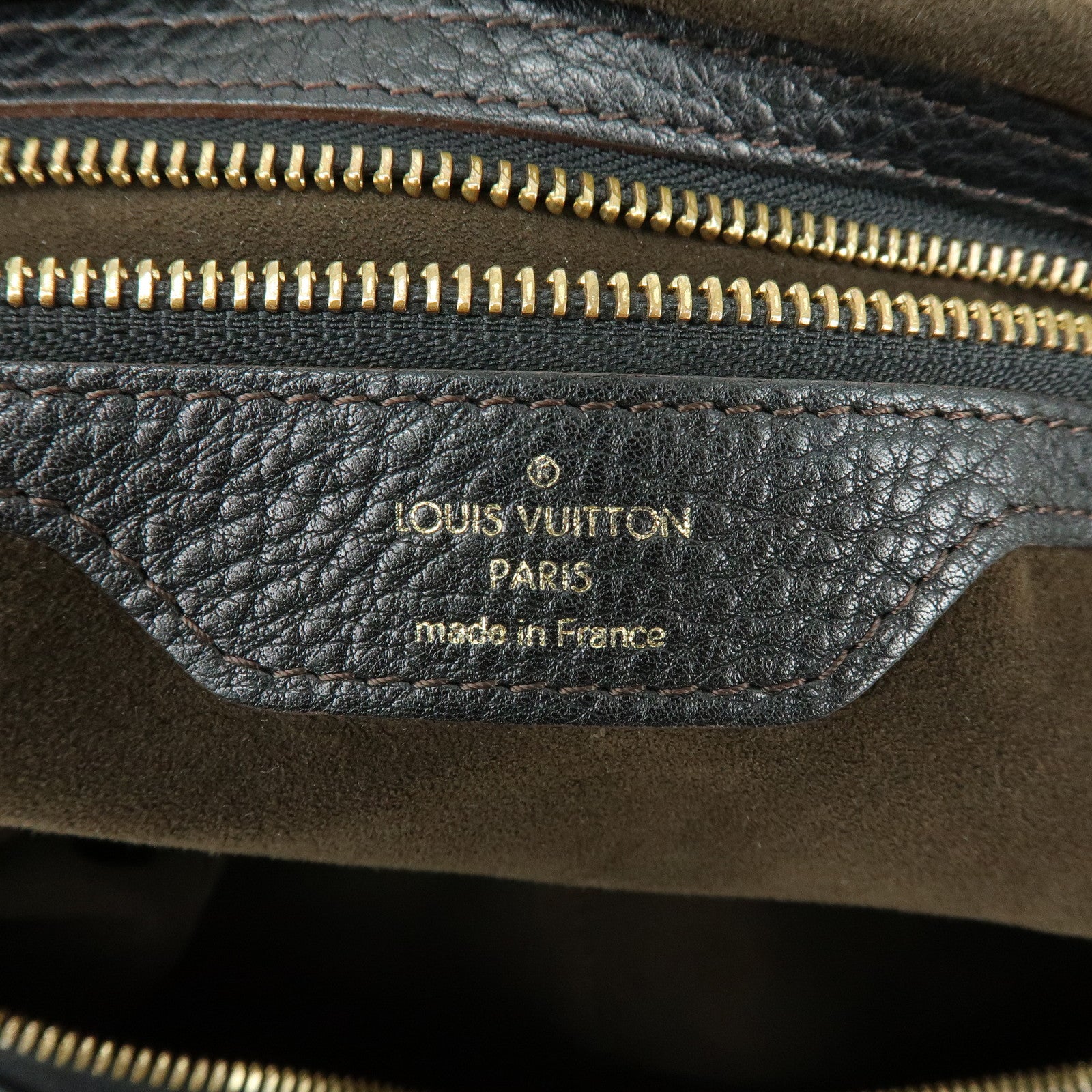 Louis Vuitton Monogram Mahina Selene MM 2Way Hand Bag Noir M93987