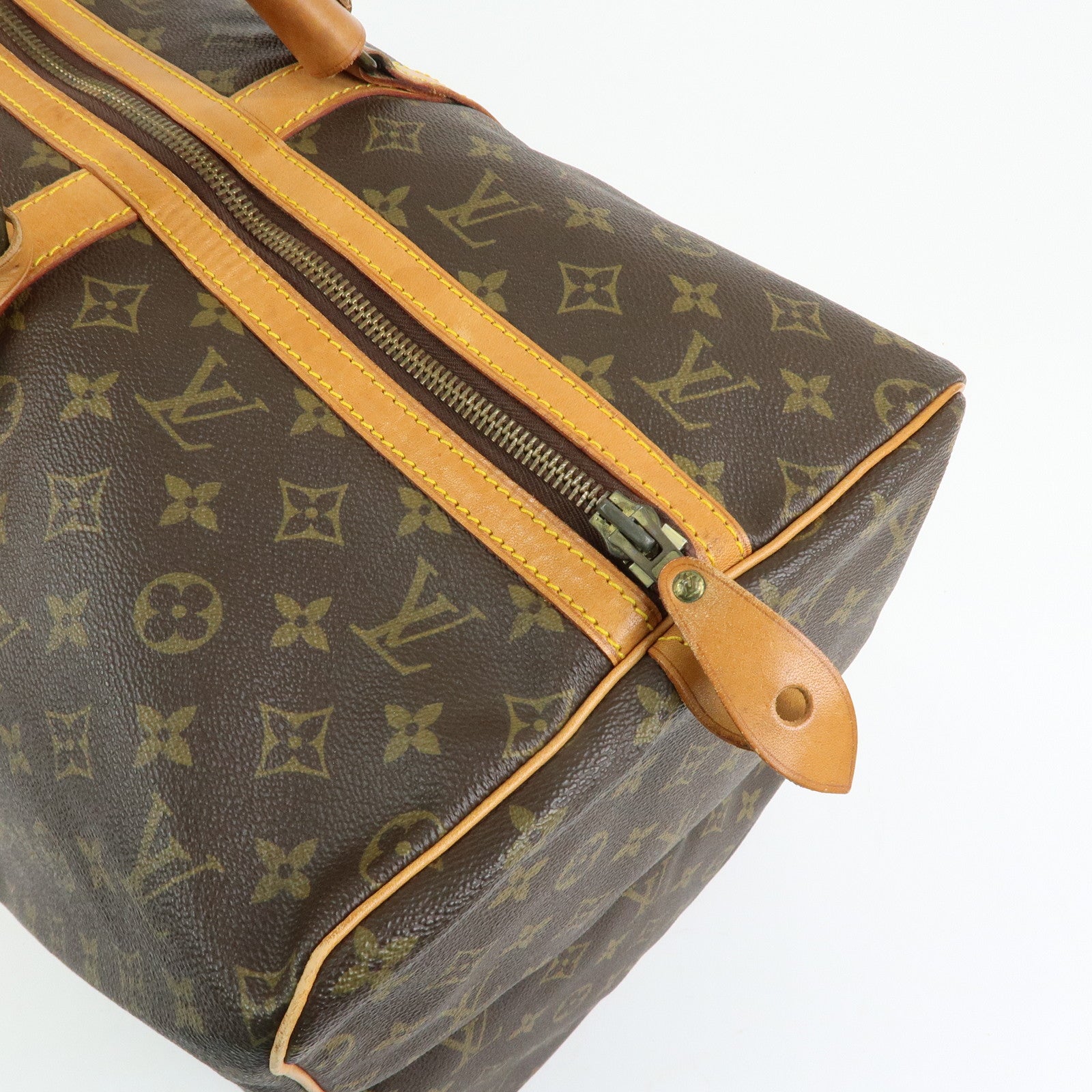 Louis Vuitton Monogram Sac Souple 55 Boston Bag Brown M41622