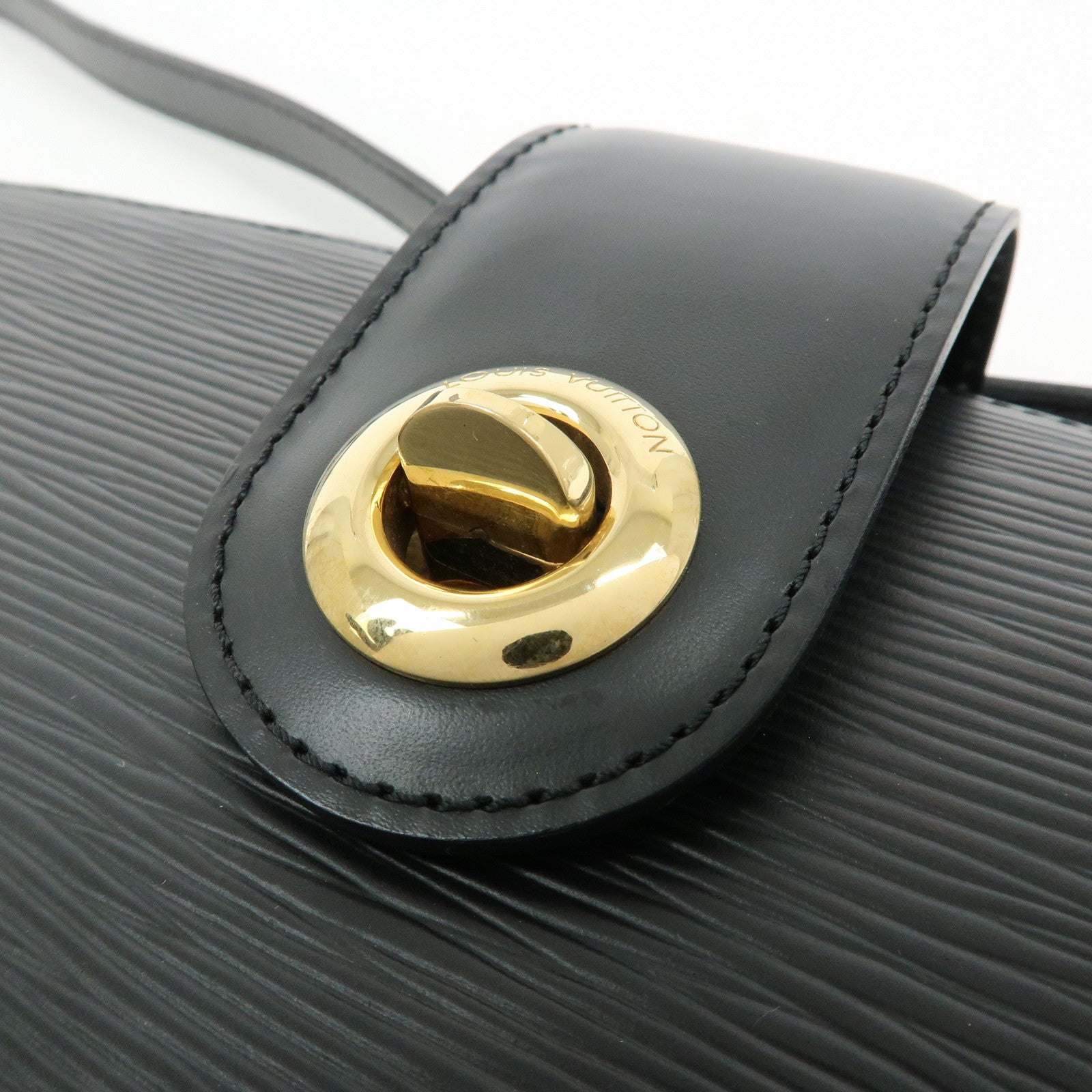 Louis Vuitton Epi Capuchin Shoulder Crossbody Bag Noir Black M52342