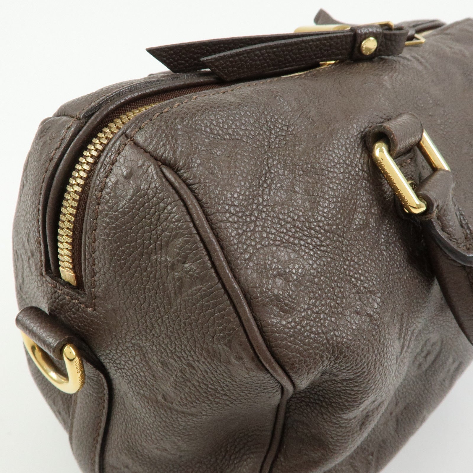 Louis Vuitton Monogram Empreinte Speedy Bandouliere 25 Terre M40761