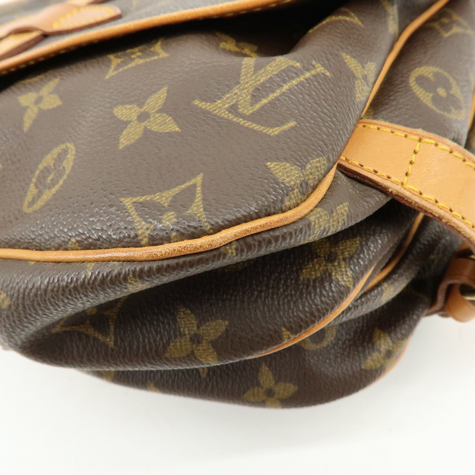 Louis Vuitton Monogram Saumur 30 Canvas Shoulder Bag Brown M42256