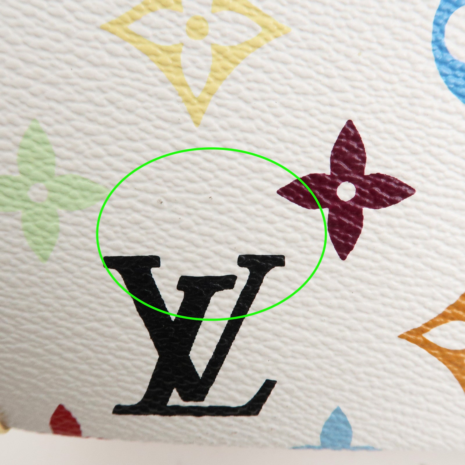 Louis Vuitton Monogram Multicolor Trouville Hand Bag Blanc M92663