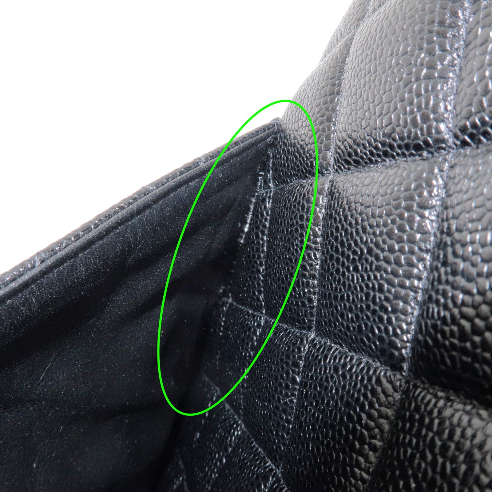 CHANEL Matelasse COCO Mark Caviarskin Medallion Tote Bag A01804