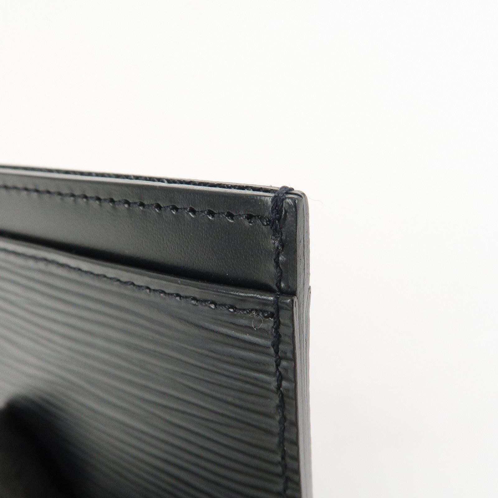 Louis Vuitton Epi Leather Porte Cartes Simple Card Case Noir M63512