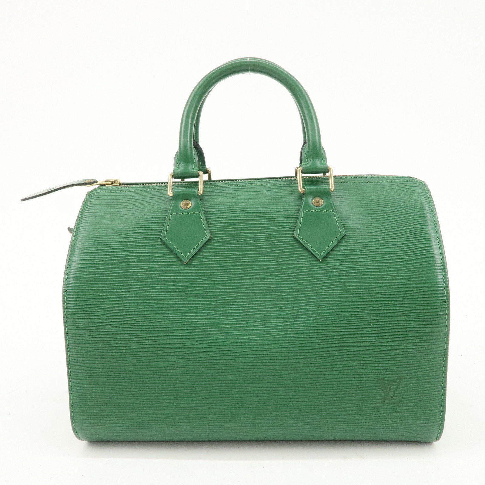 Louis Vuitton Epi Speedy 30 Hand Bag Boston Bag Borneo Green M43004 Used