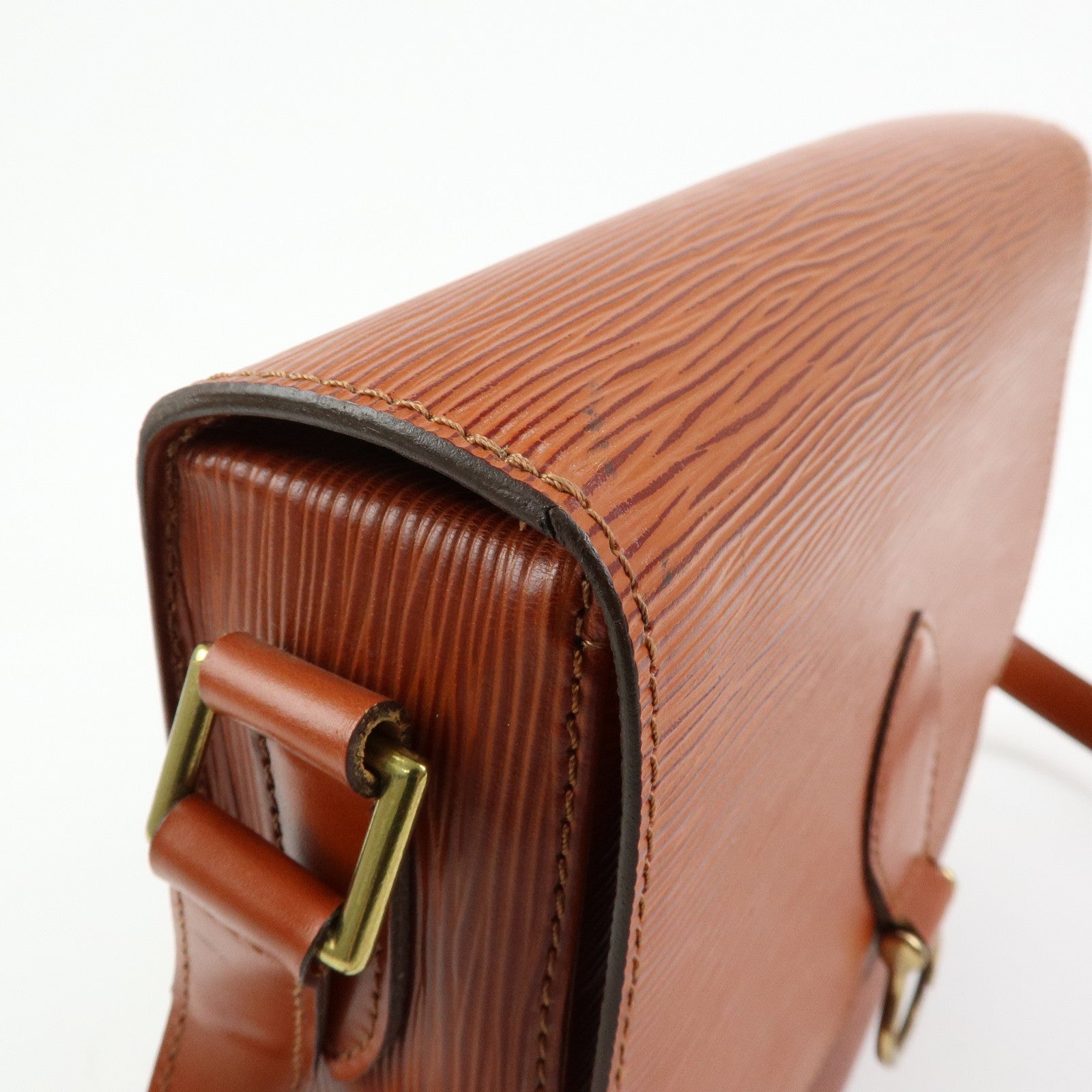 Louis Vuitton Epi Saint Cloud Shoulder Bag Kenya Brown M52193
