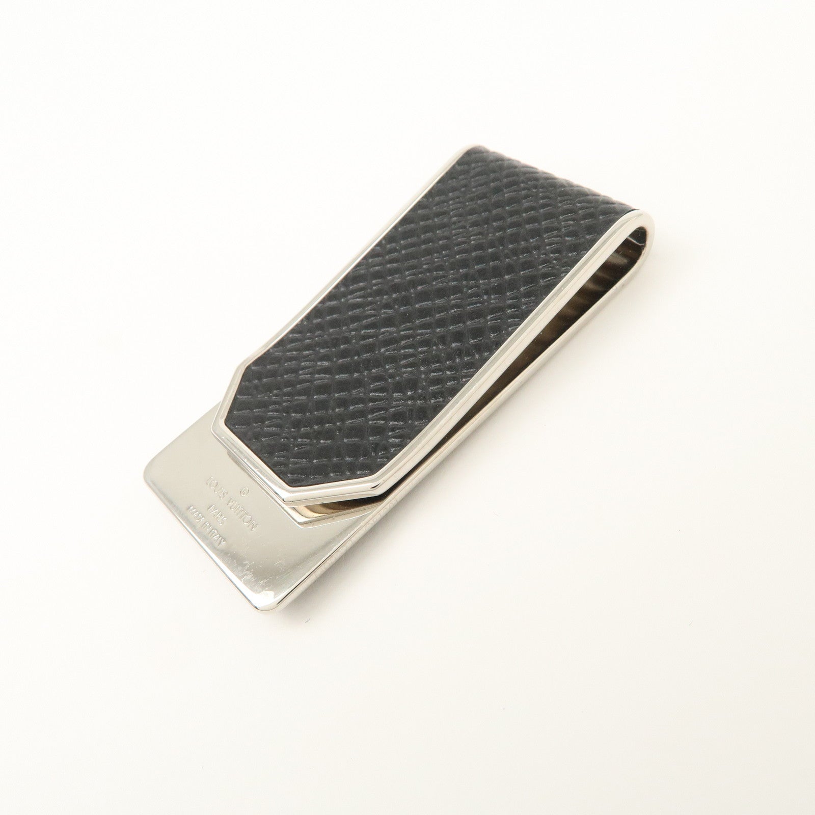 Louis Vuitton Pince Billets Neo LV Club Money Clip Black M63069 Used
