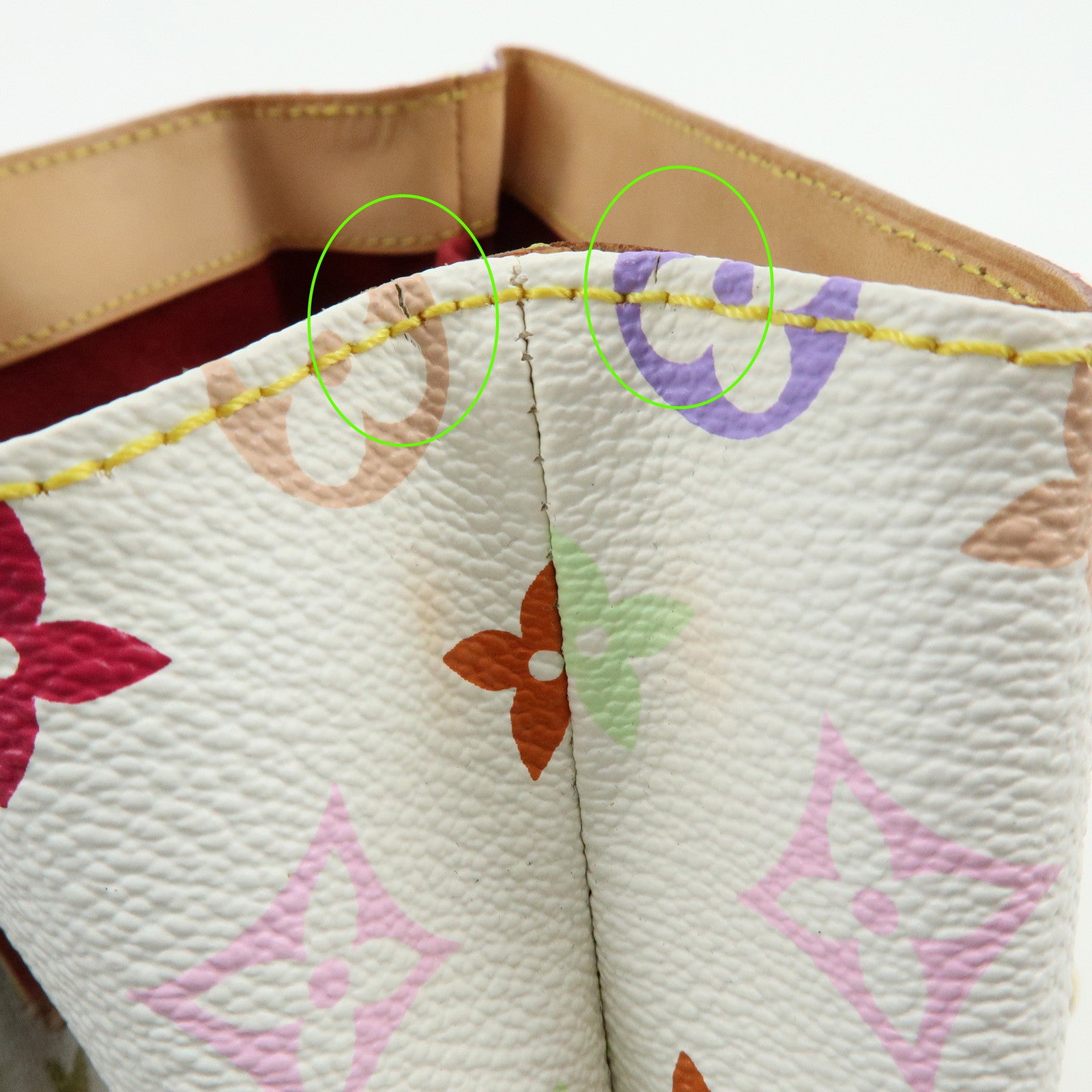 Louis Vuitton Monogram Multicolor Audra Hand Bag Blanc M40047