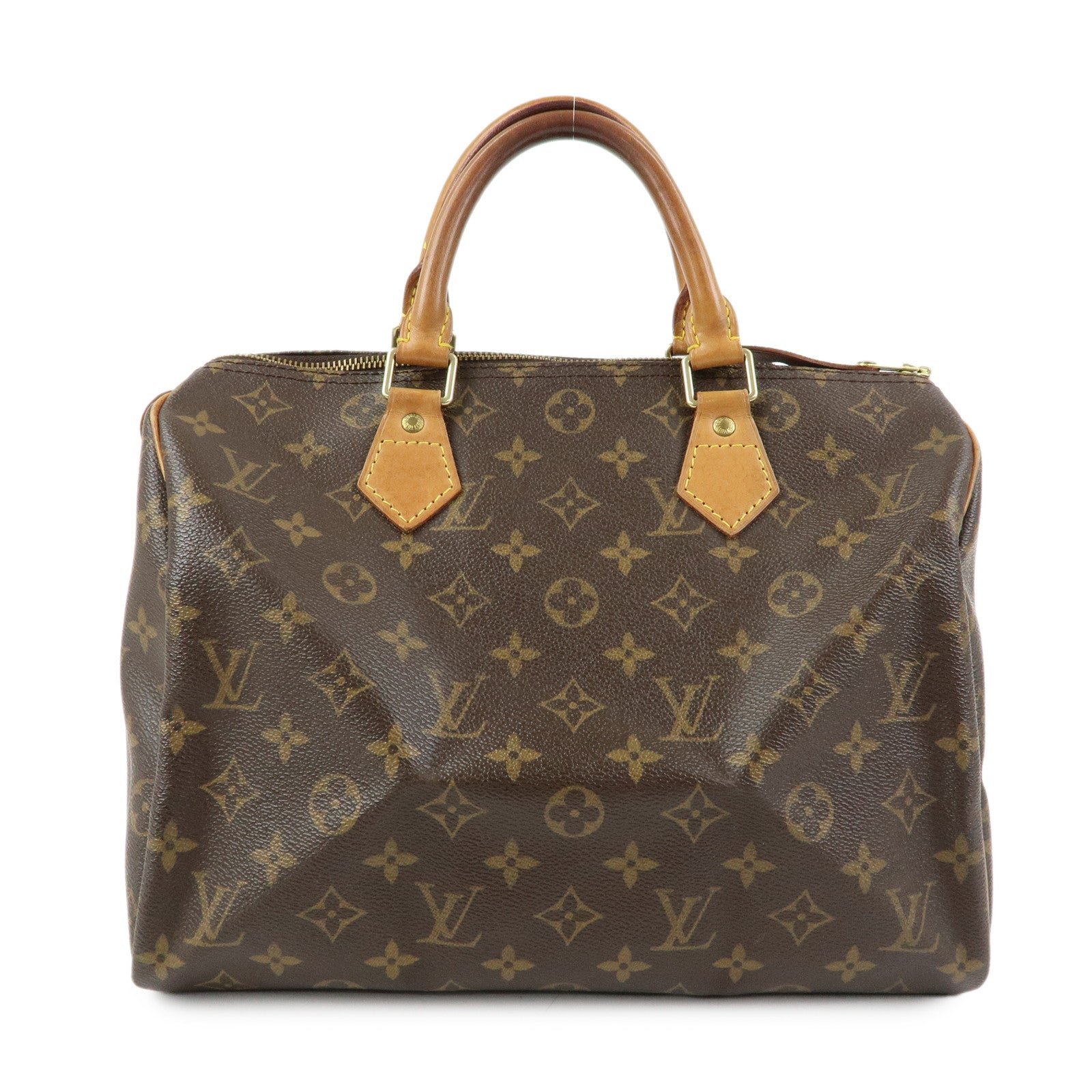 Louis Vuitton Monogram Speedy 30 Boston Bag Hand Bag Brown M41526