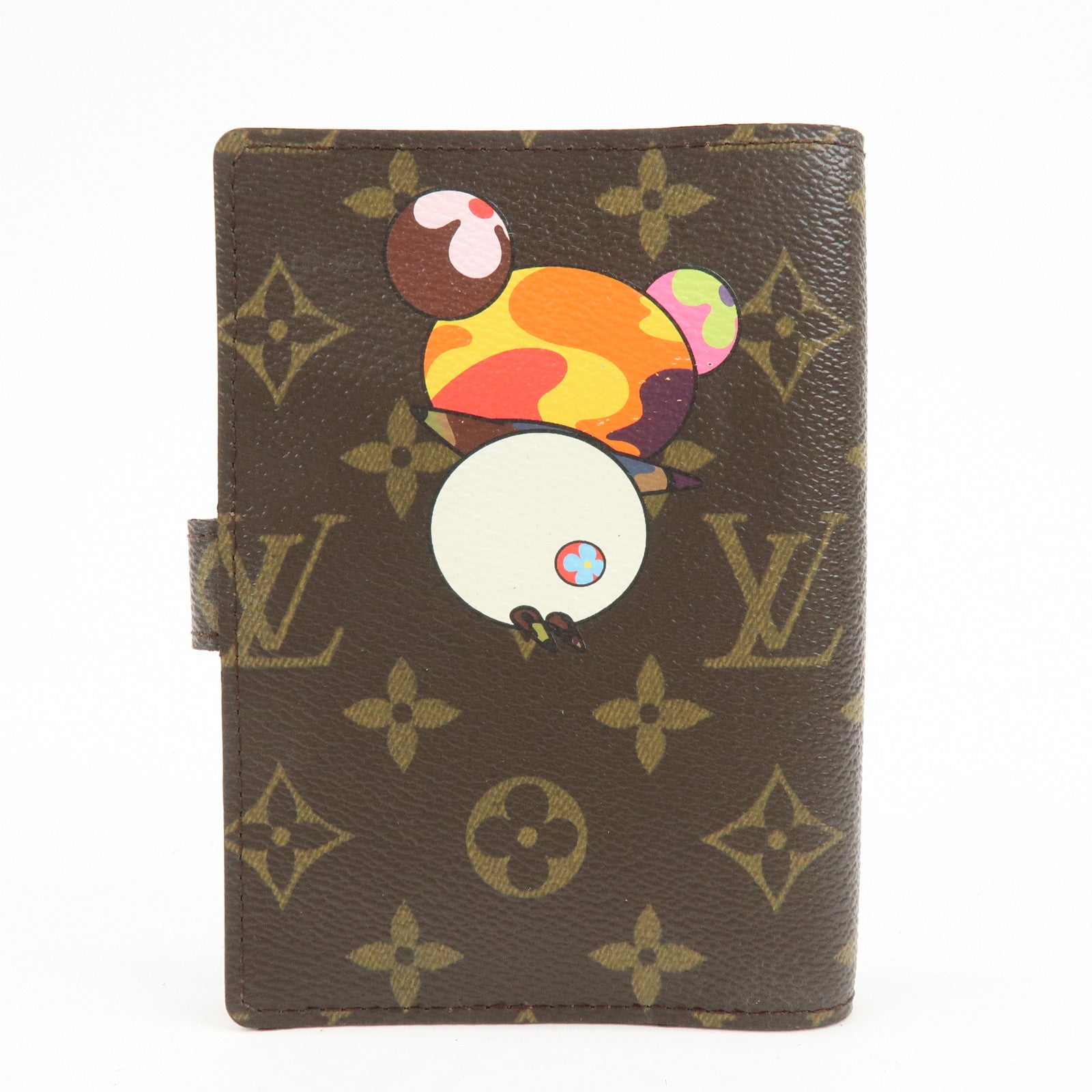 Louis Vuitton Monogram Panda Agenda PM Planner Cover Brown R20011