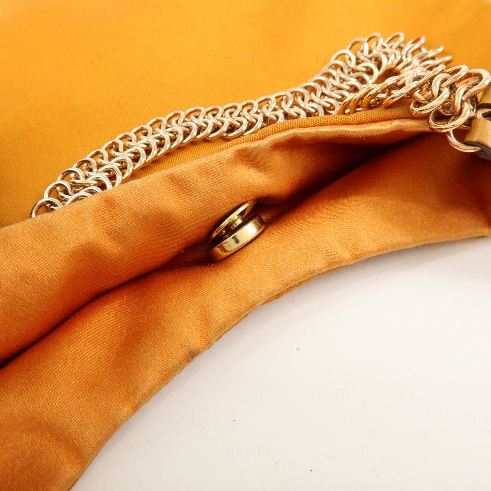 PRADA Triangle Logo Re‑Nylon Leather Hand Bag Shoulder Bag Orange