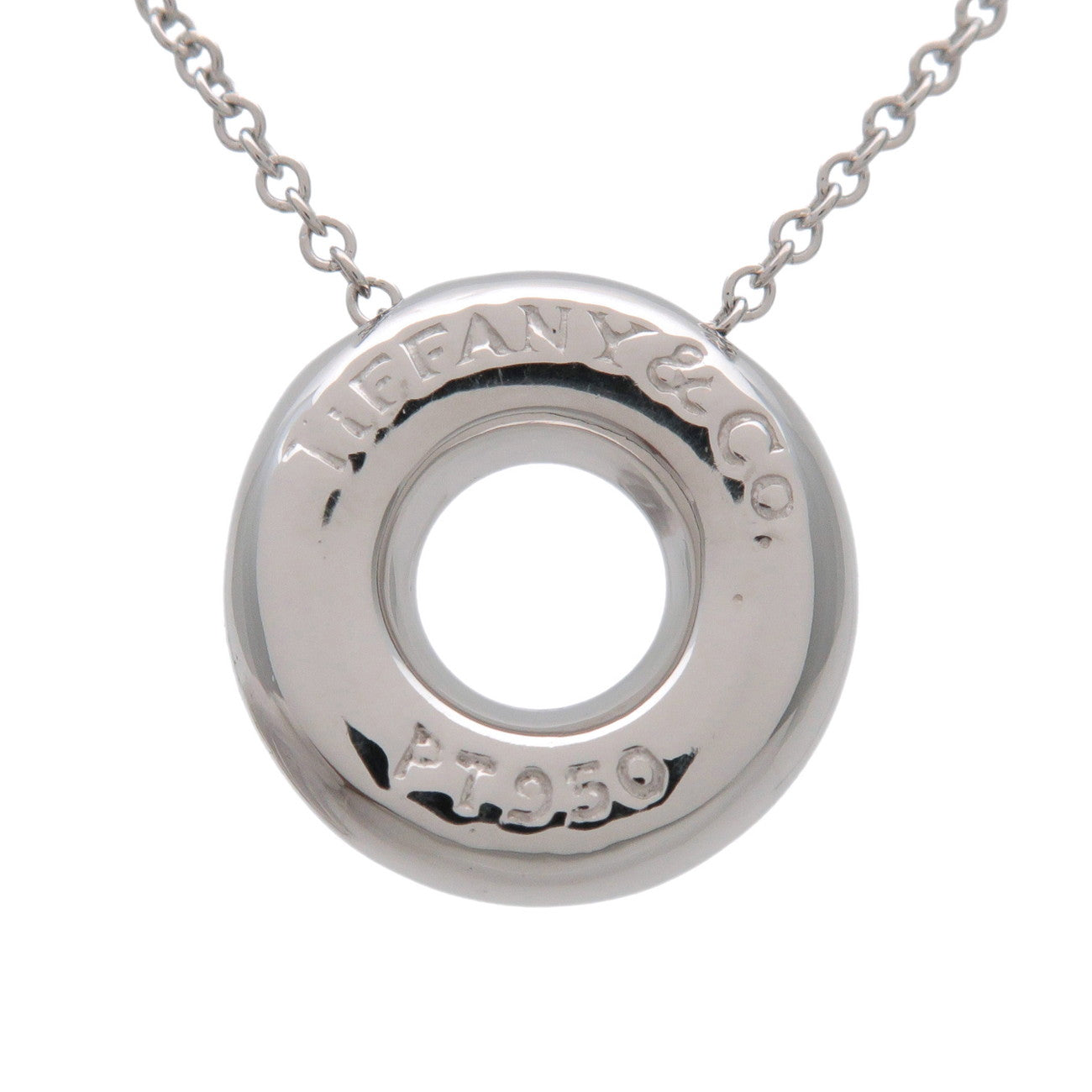 Tiffany & Co Dots Circle 6P Diamond Necklace PT950 Platinum