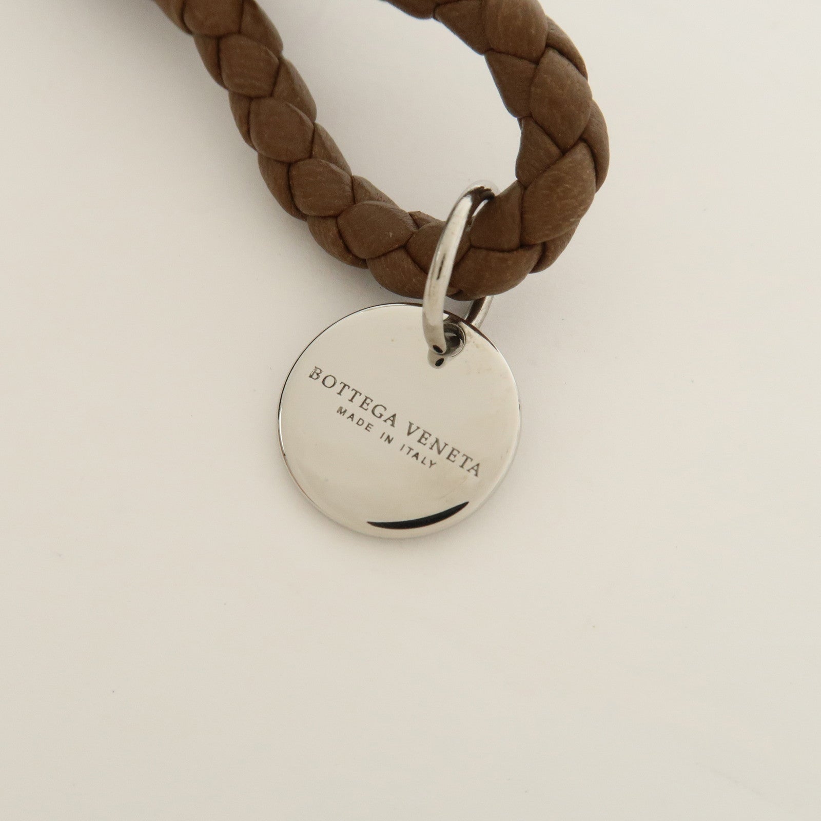 BOTTEGA VENETA Intrecciato Nappa Leather Bracelet S Brown