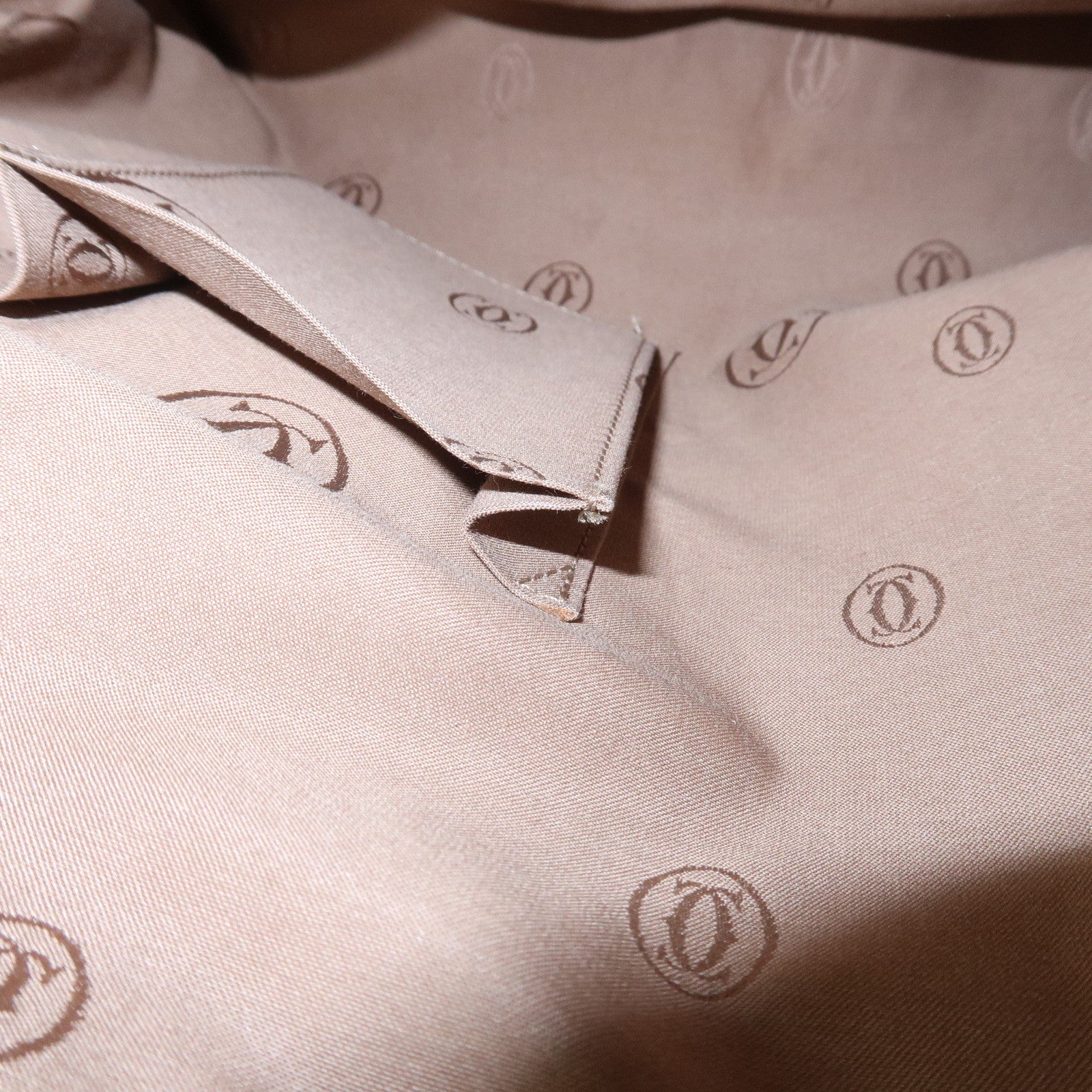 Cartier Marcello Leather Hand Bag Tote Bag Black