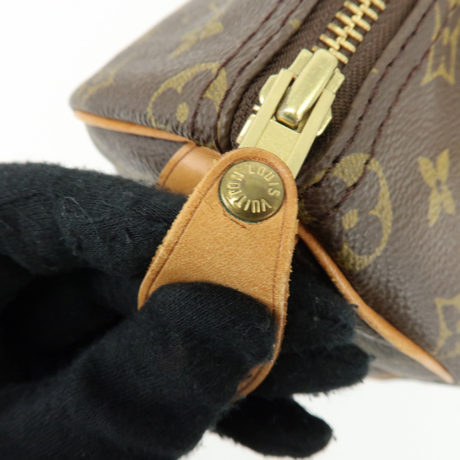 Louis Vuitton Monogram Speedy 25 Boston Bag Hand Bag Brown M41528