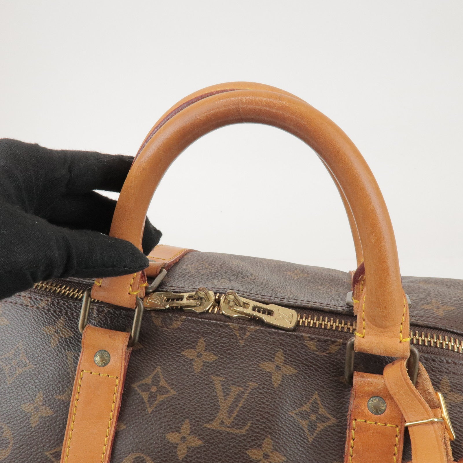 Louis Vuitton Monogram Keep All 55 Boston Bag Brown M41424