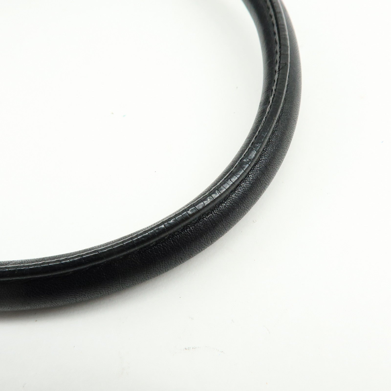 BURBERRY Plaid Canvas Leather Shoulder Bag Hand Bag Black Brown