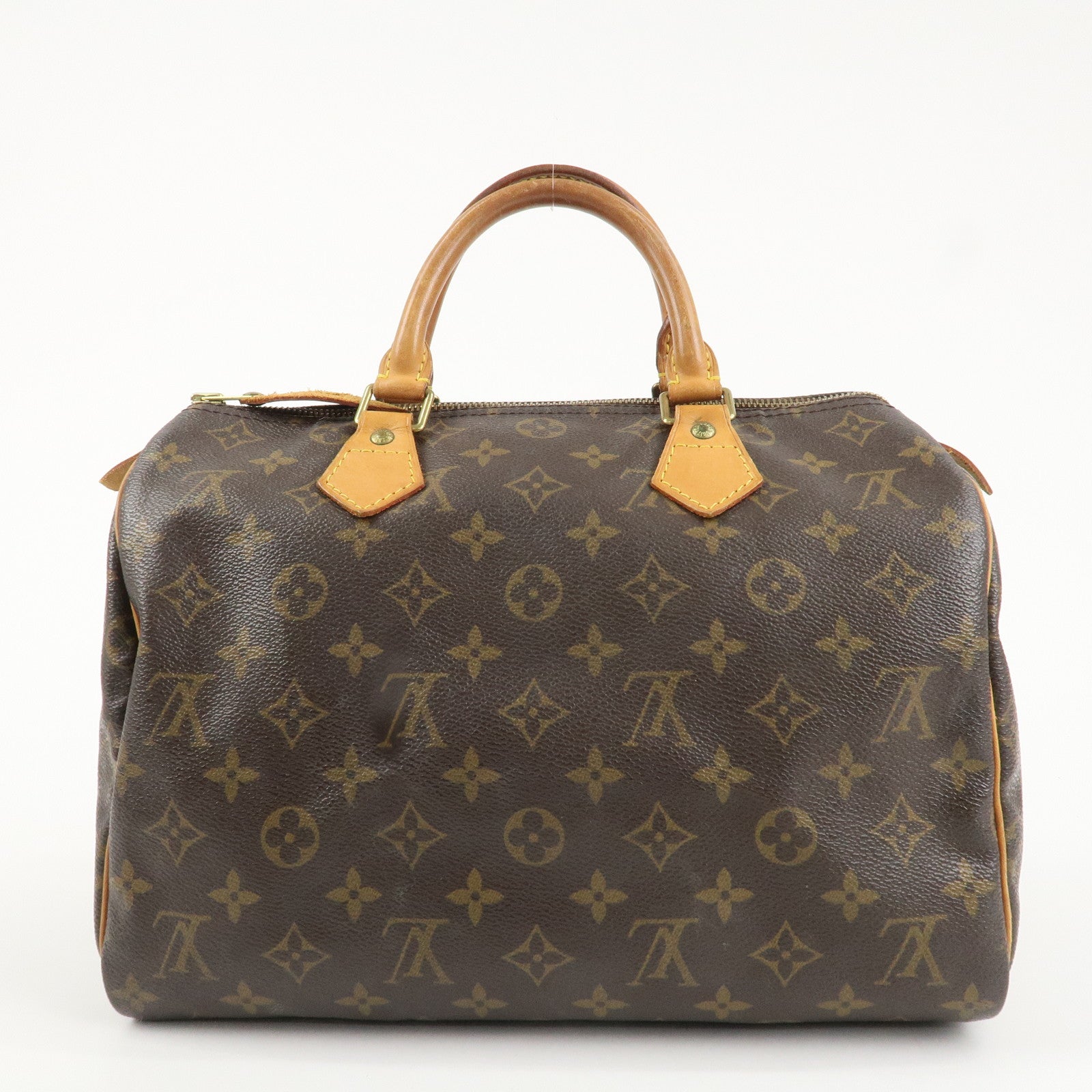 Louis Vuitton Monogram Speedy 30 Boston Bag Hand Bag Brown M41526 Used