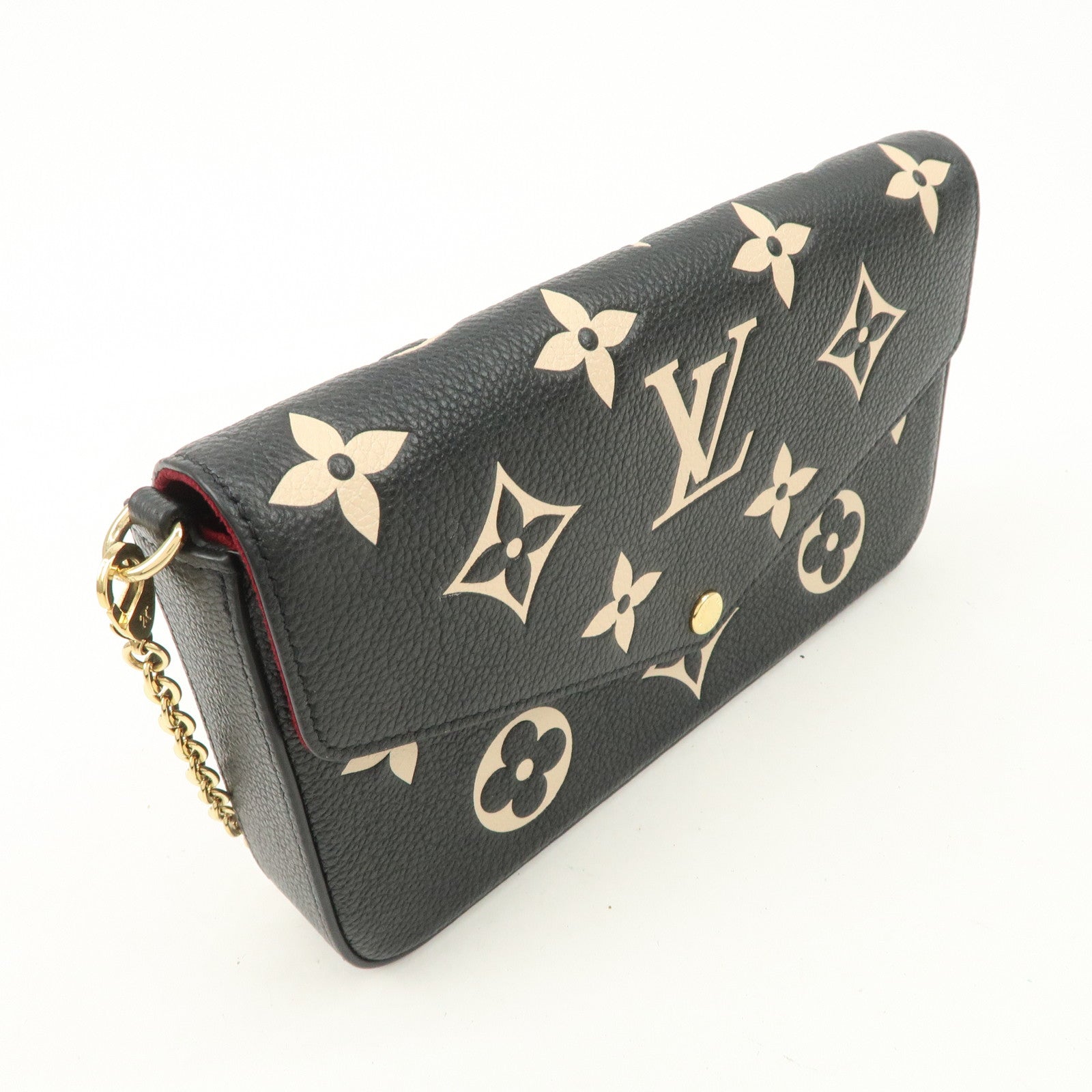 Louis Vuitton Monogram Empreinte Pochette Félicie Black M82479 Used
