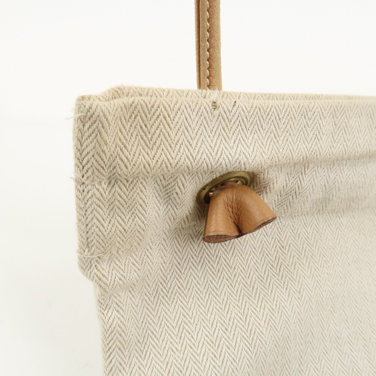 HERMES Aline GM Canvas Shoulder Bag Hand bag Natural