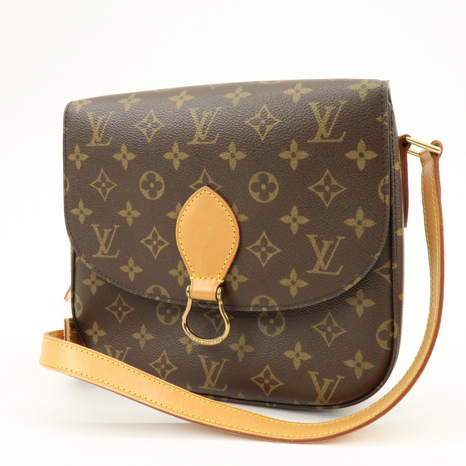 Louis Vuitton Monogram Saint Cloud GM Shoulder Bag Brown M51242